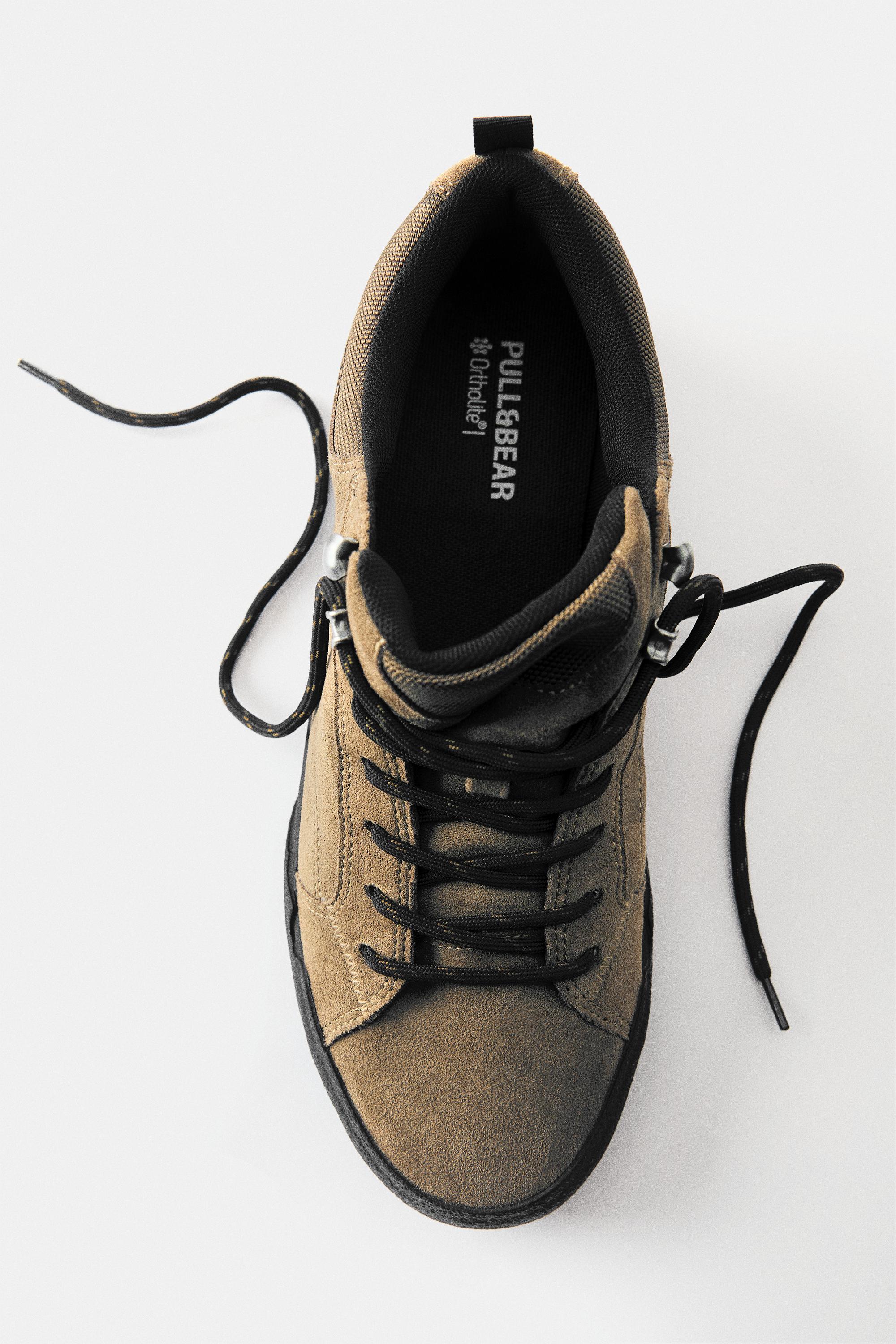 Lace-up casual trainers — Brown
