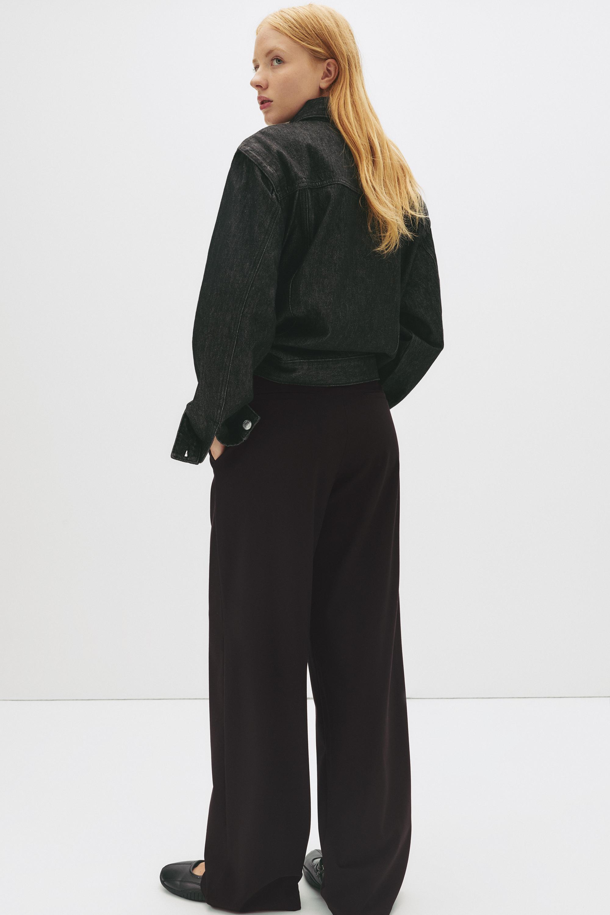 Darted smart trousers — Black