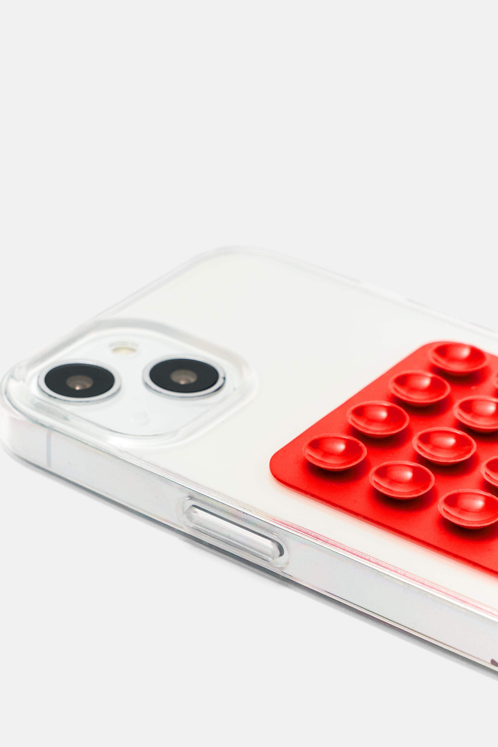 Suction cup iPhone case — Red