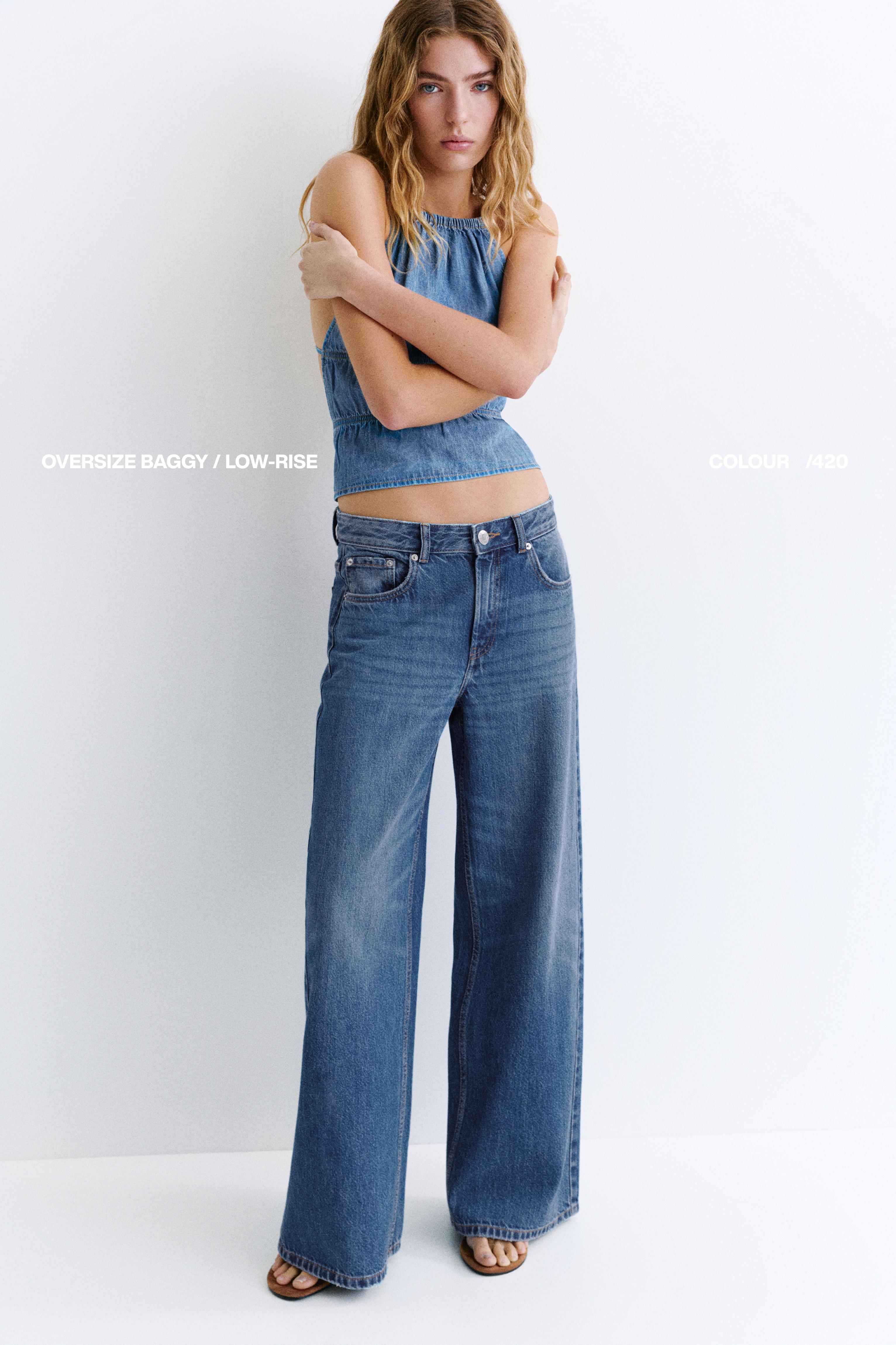 Oversize baggy jeans — Deep blue