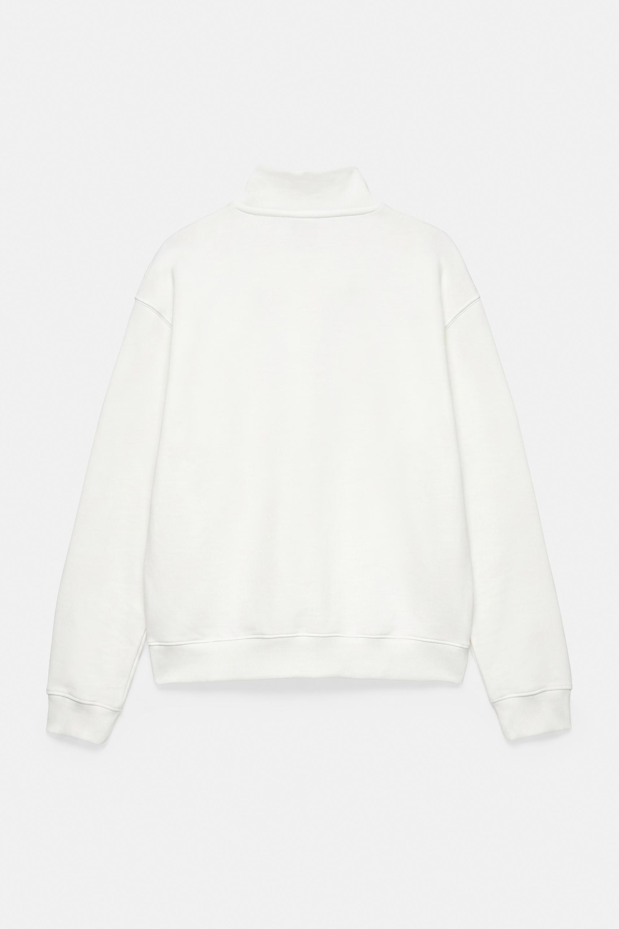 Quarter-zip sweatshirt — Off white