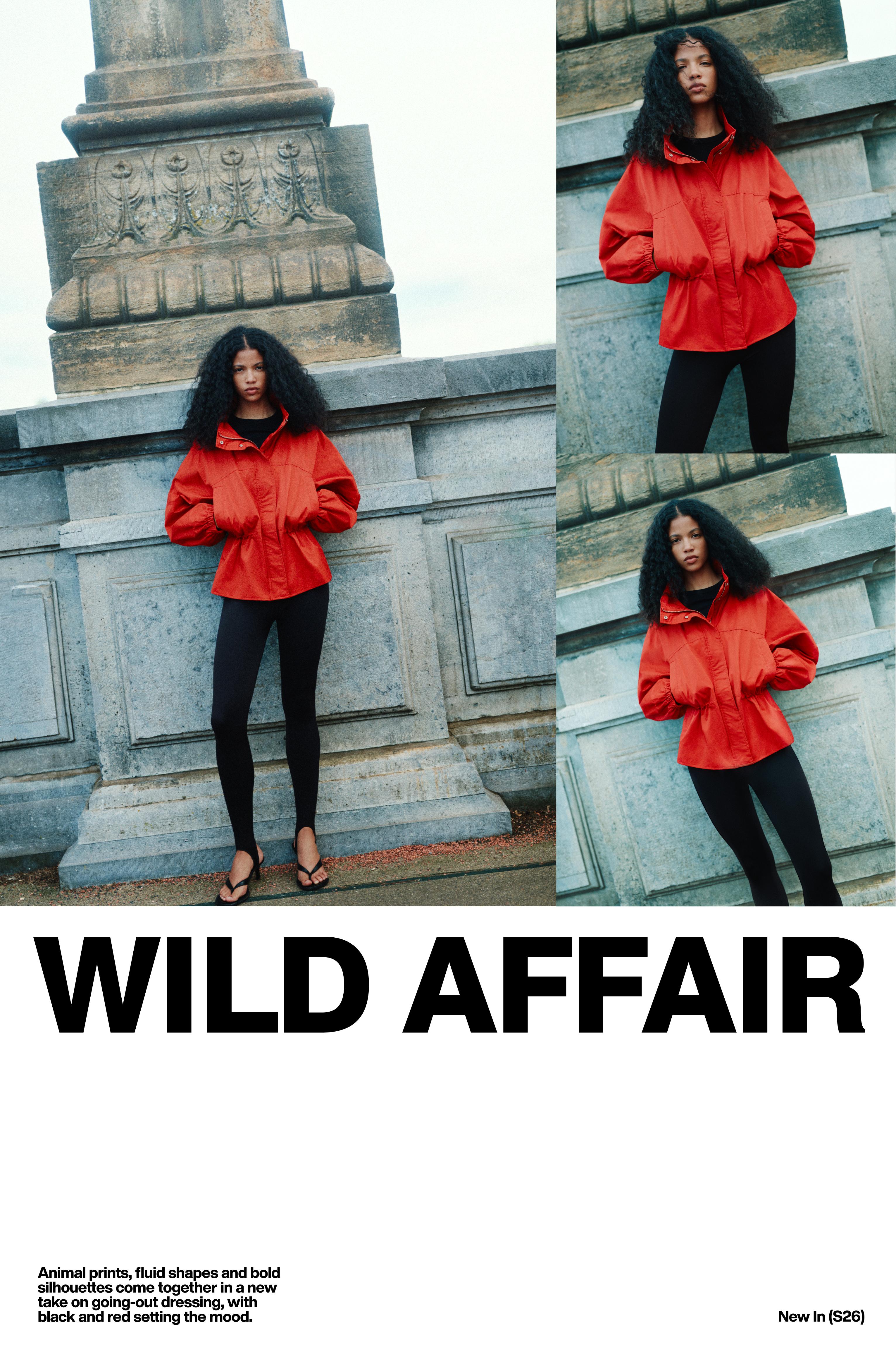 Drawstring waist jacket — Red
