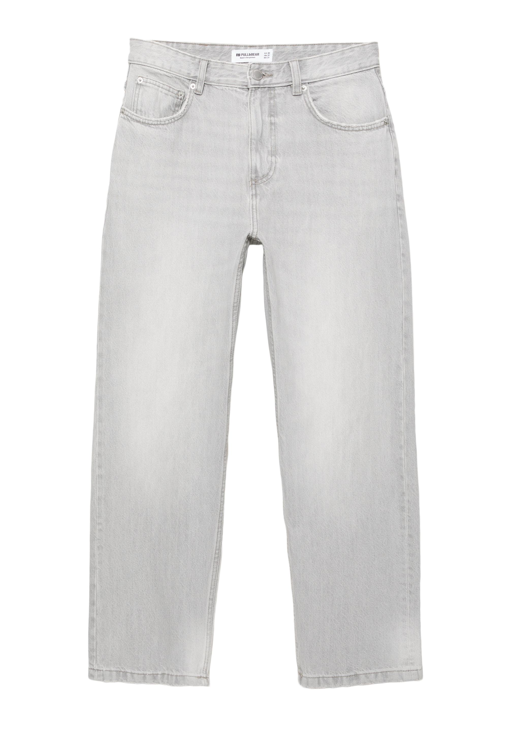 Straight-leg jeans — Pale grey