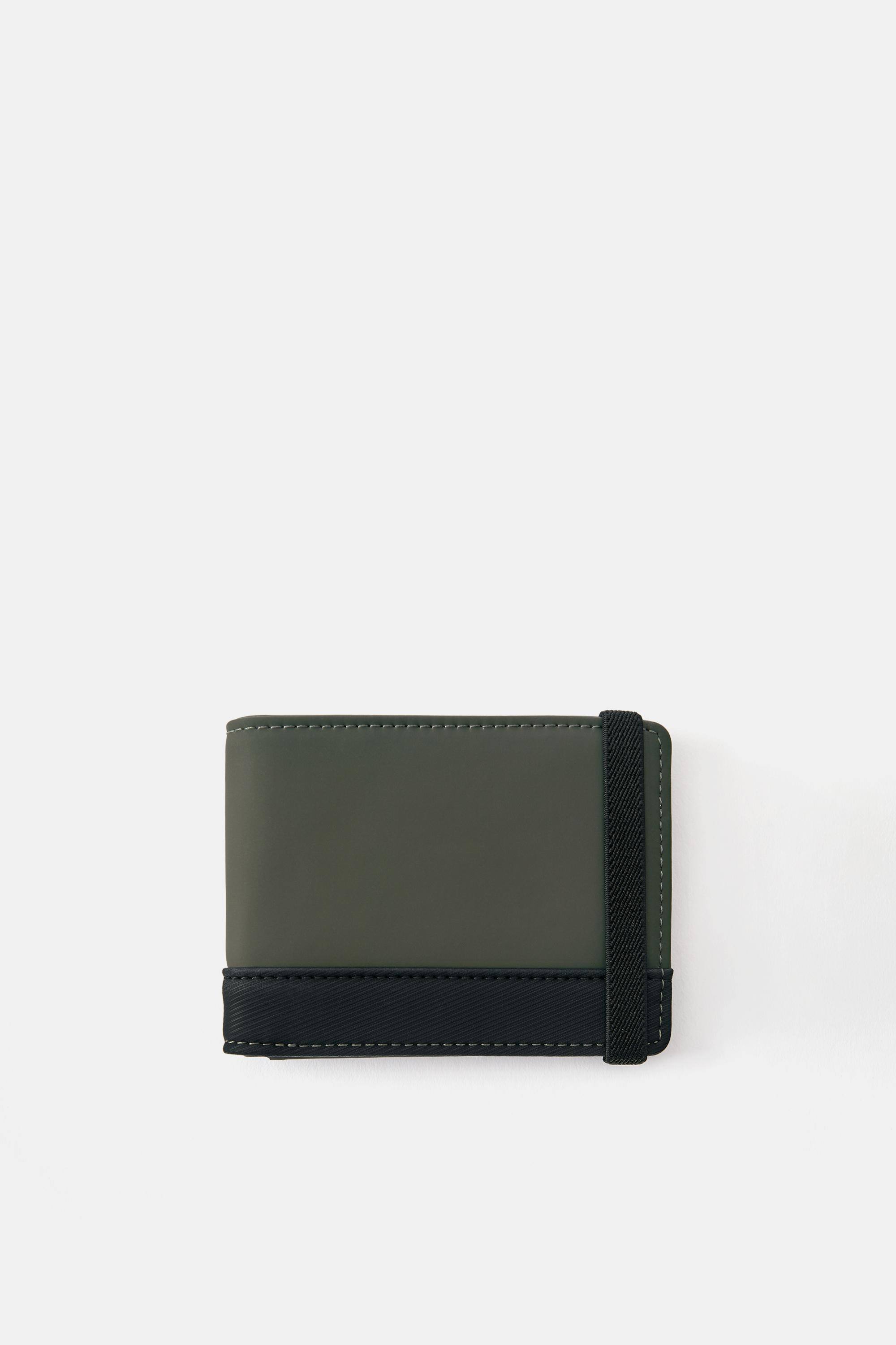 Rubberised purse — Khaki