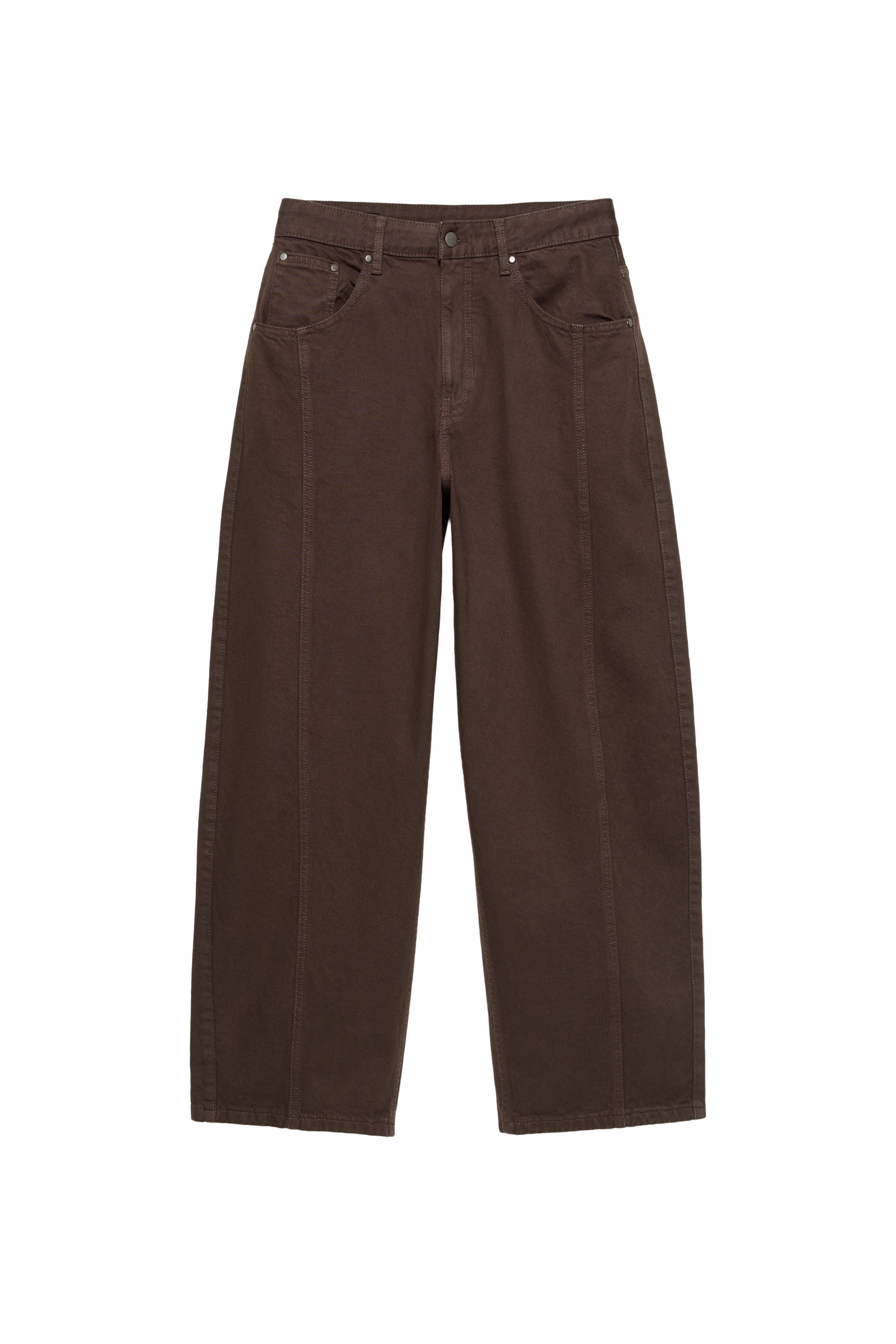 Pull&Bear Ön dikişli barrel jean