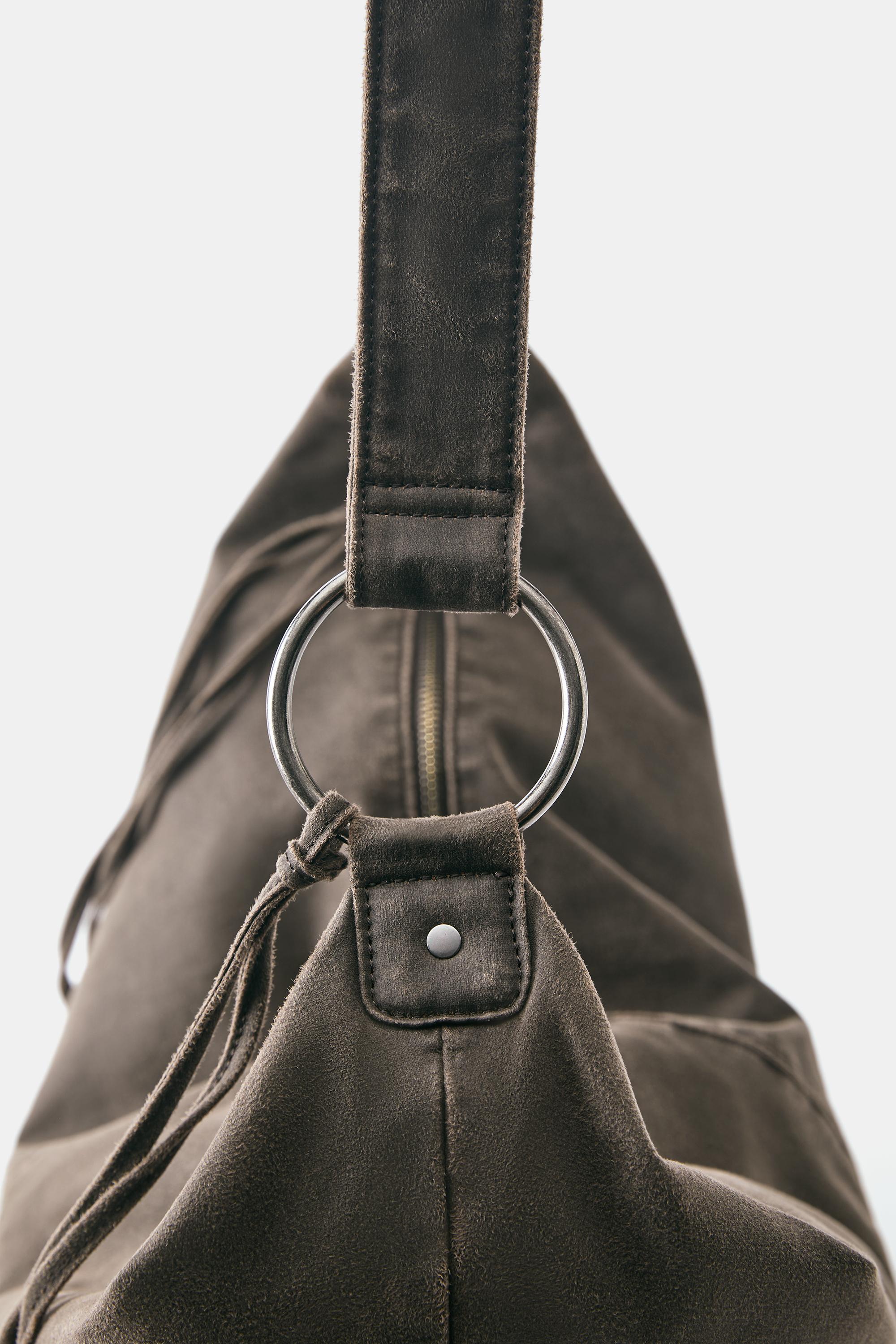 Crossbody bag with straps — Brown