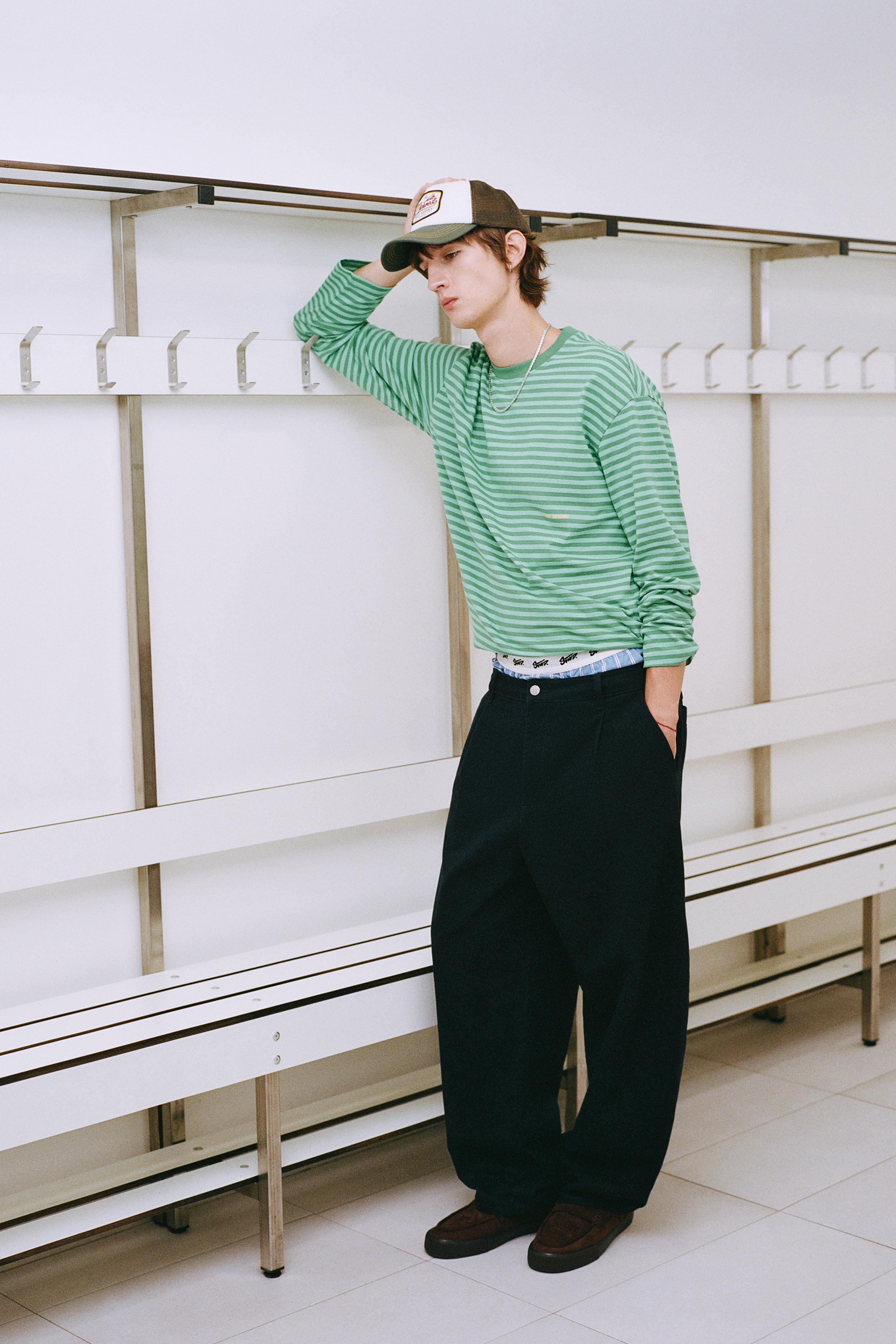 Striped STWD T-shirt — Green