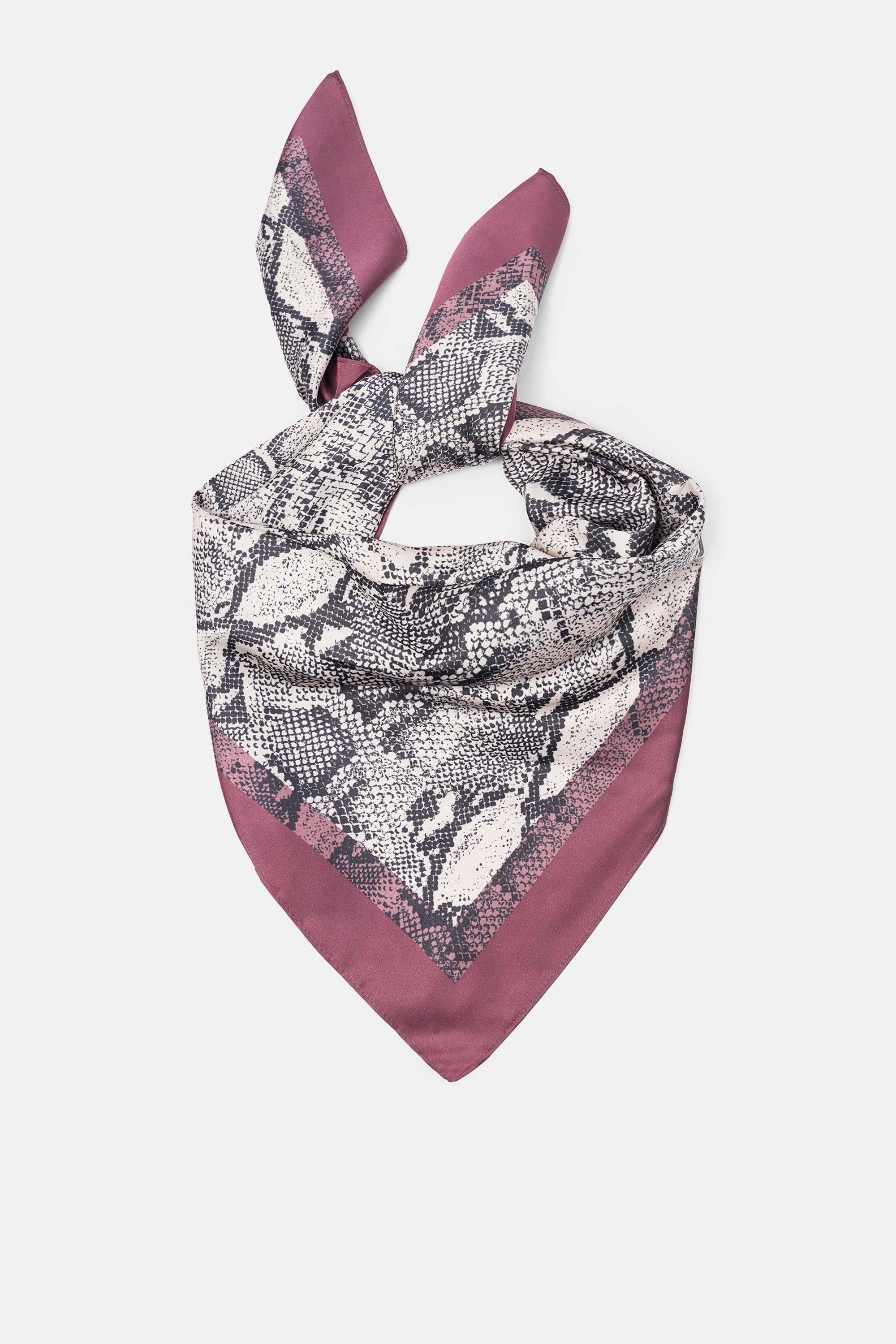 Bandana Satiné Imprimé Serpent Bandana Satiné Imprimé Serpent