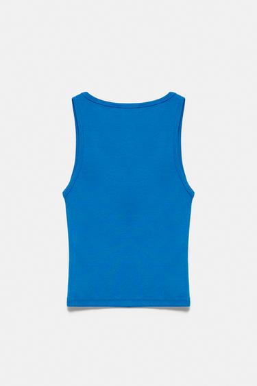 Text tank top — Deep blue 6