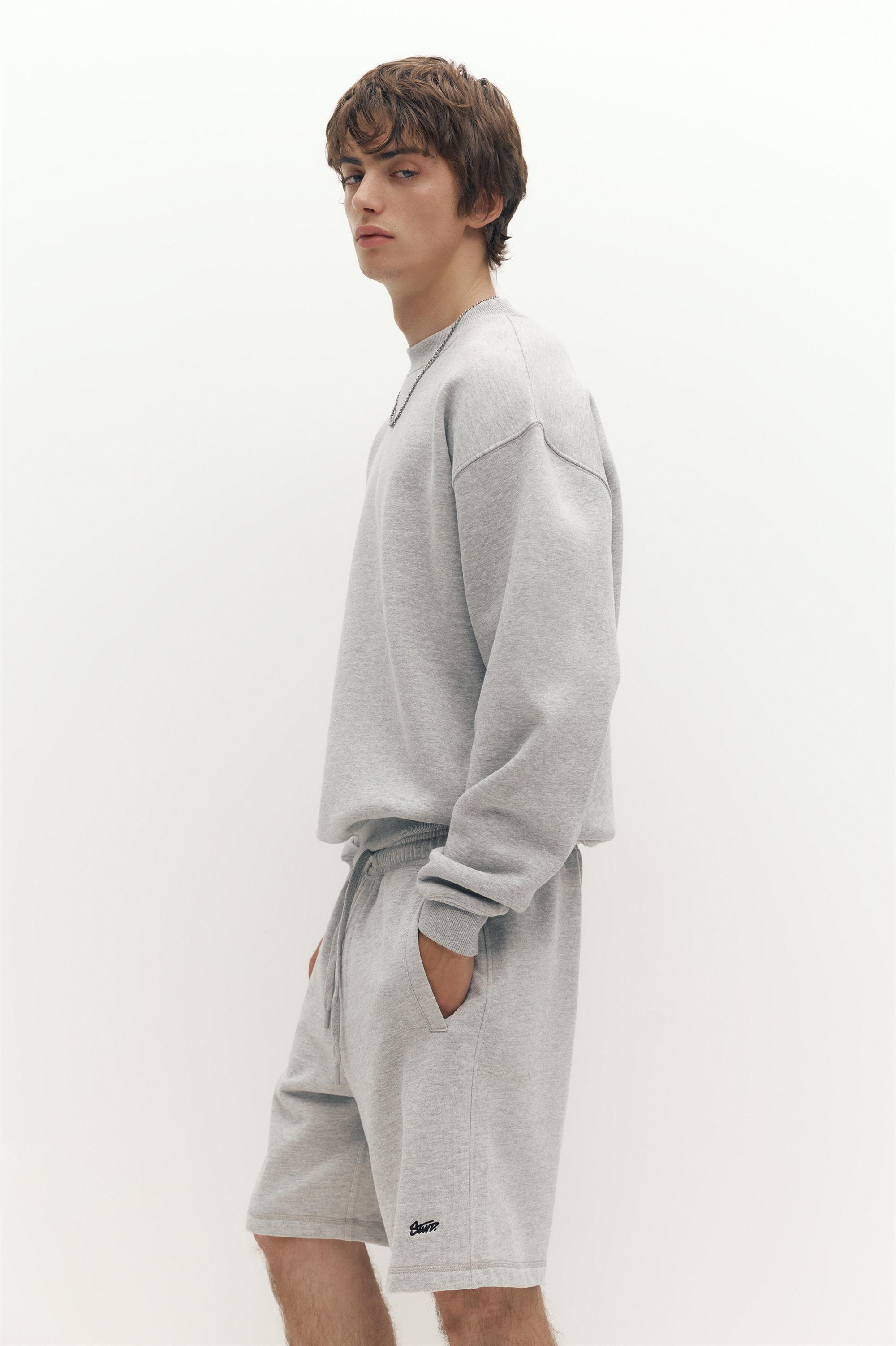 Logolu jogger bermuda şort - Görsel 107