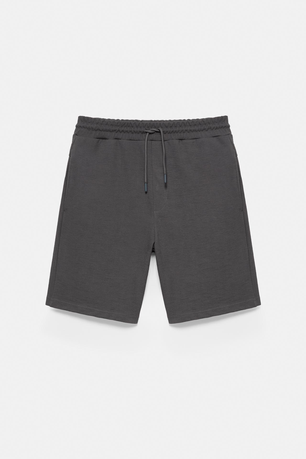 Relaxed fit Bermuda shorts — Anthracite grey