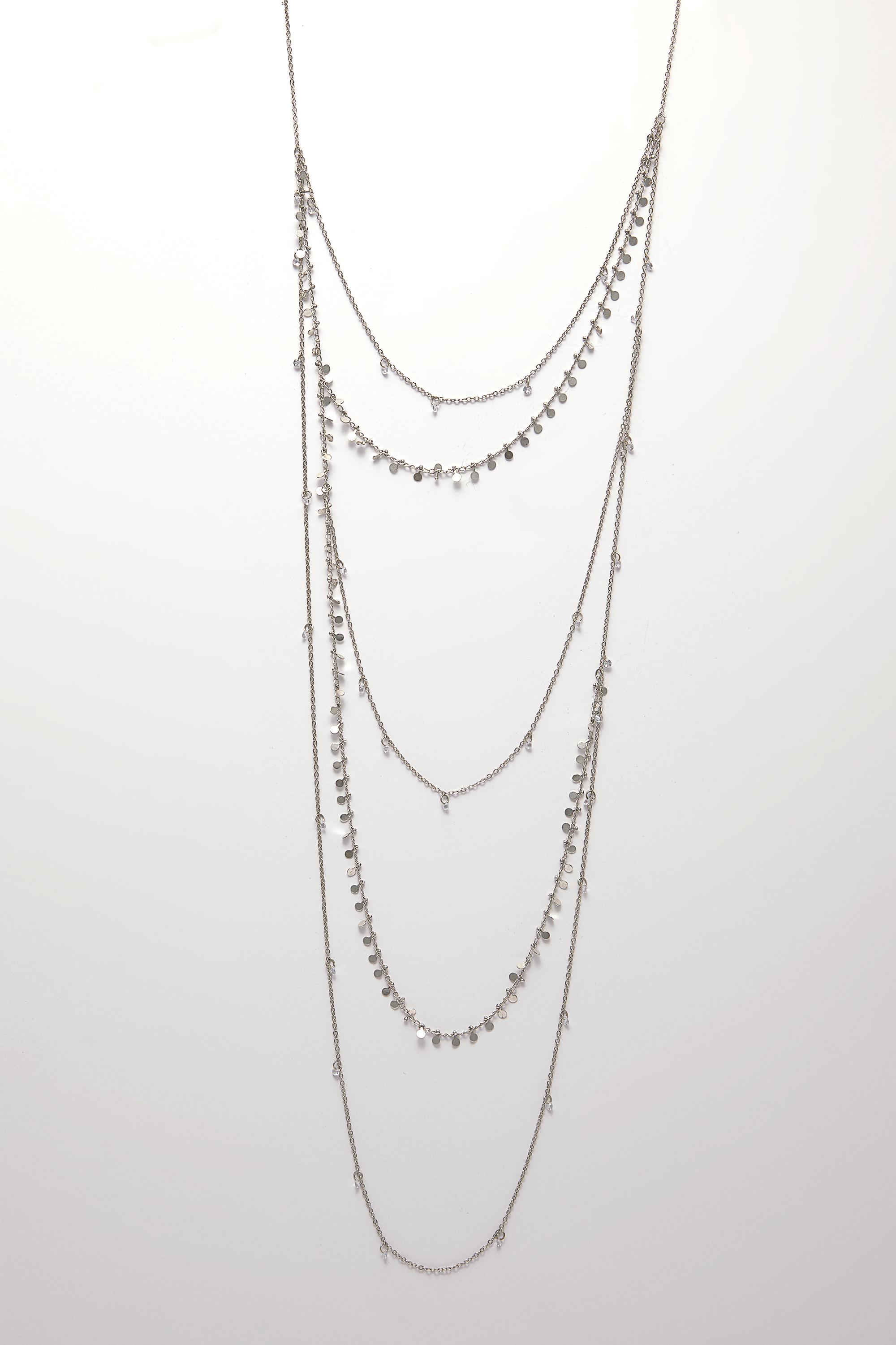 Collana Multipla Con Strass