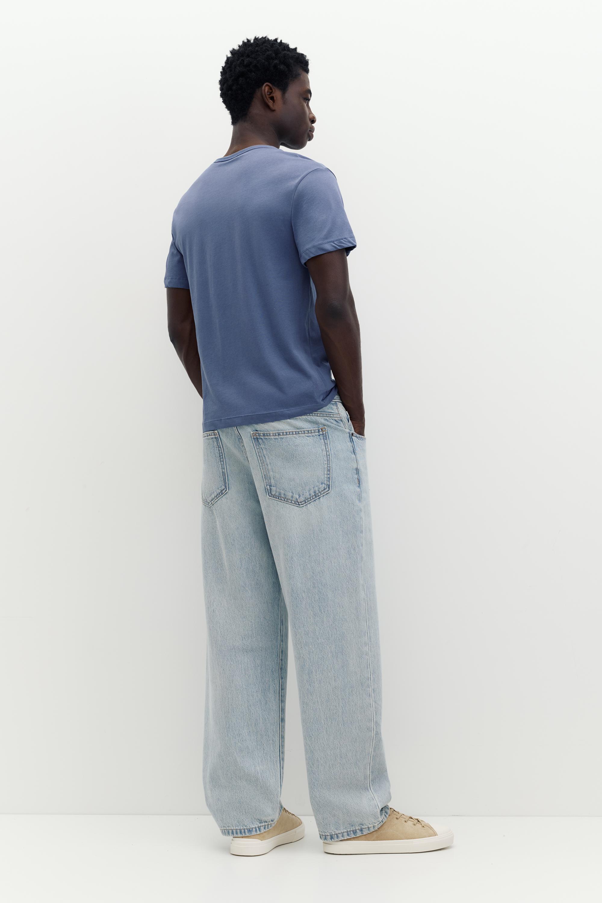 Slim fit basic T-shirt — Blue