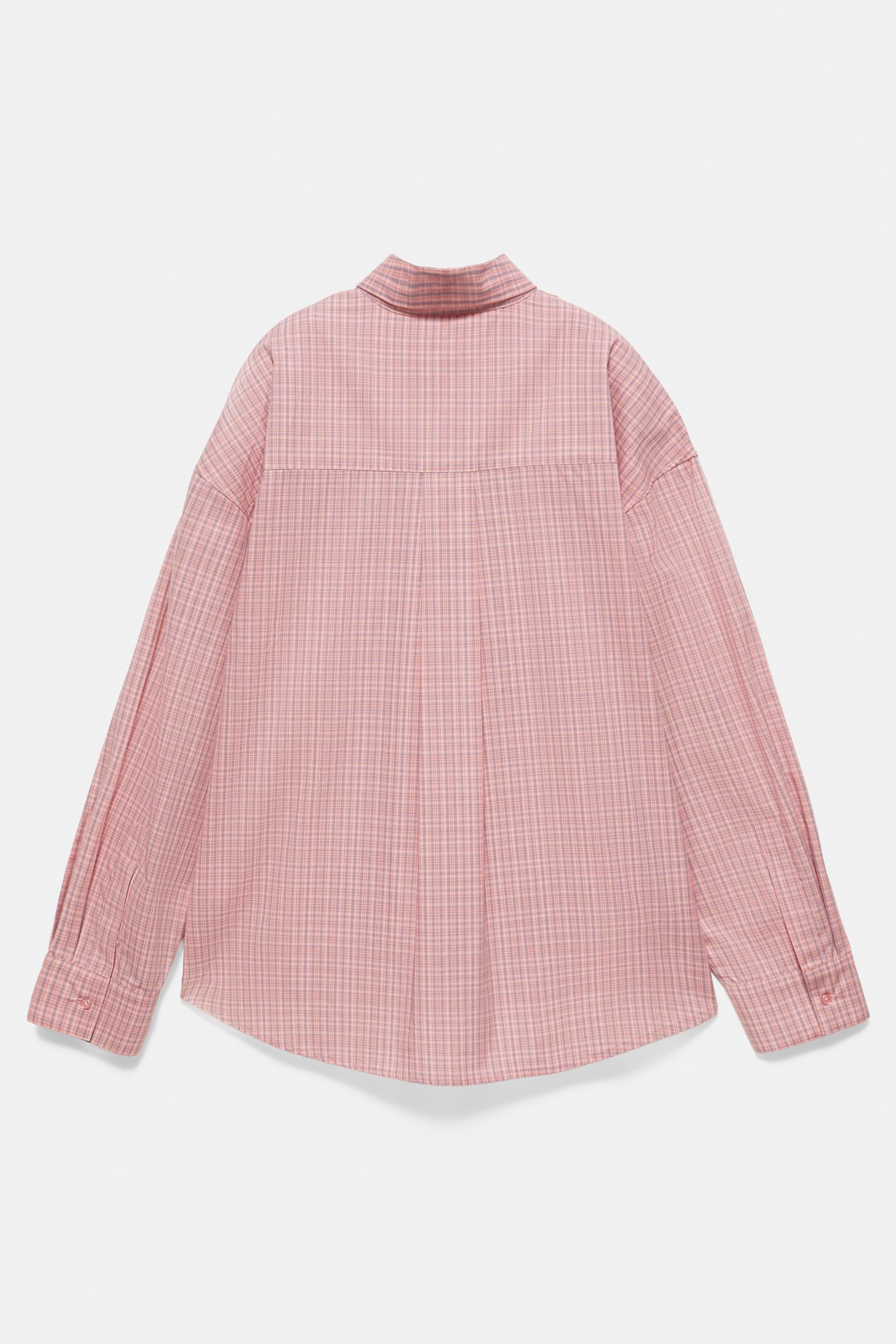 Pull&Bear Kareli cepli gömlek görsel 3