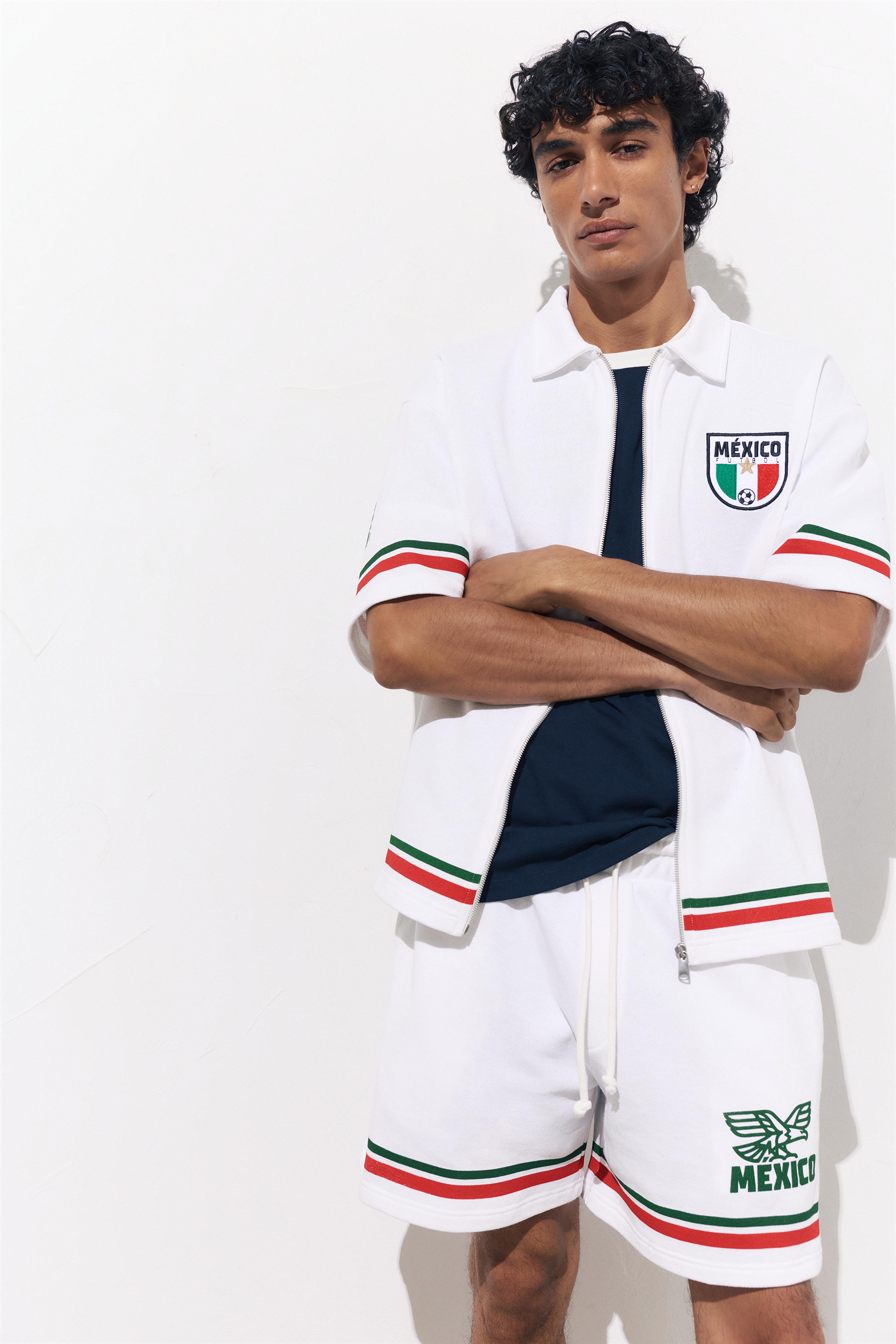 Mexico FIFA WORLD CUP 26™ zip polo shirt — Off white