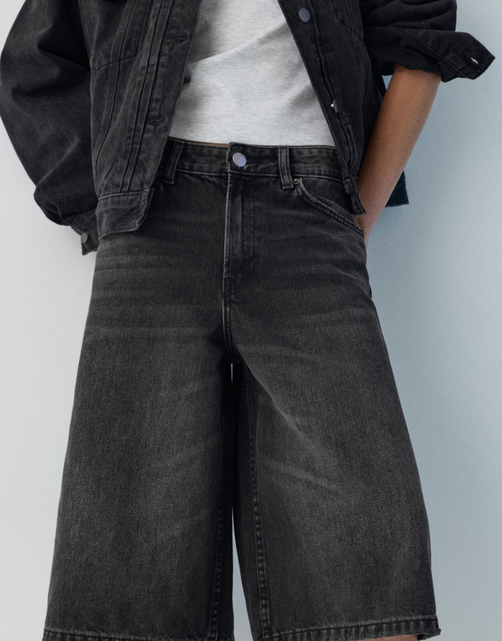 Düşük bel denim şort - Görsel 72