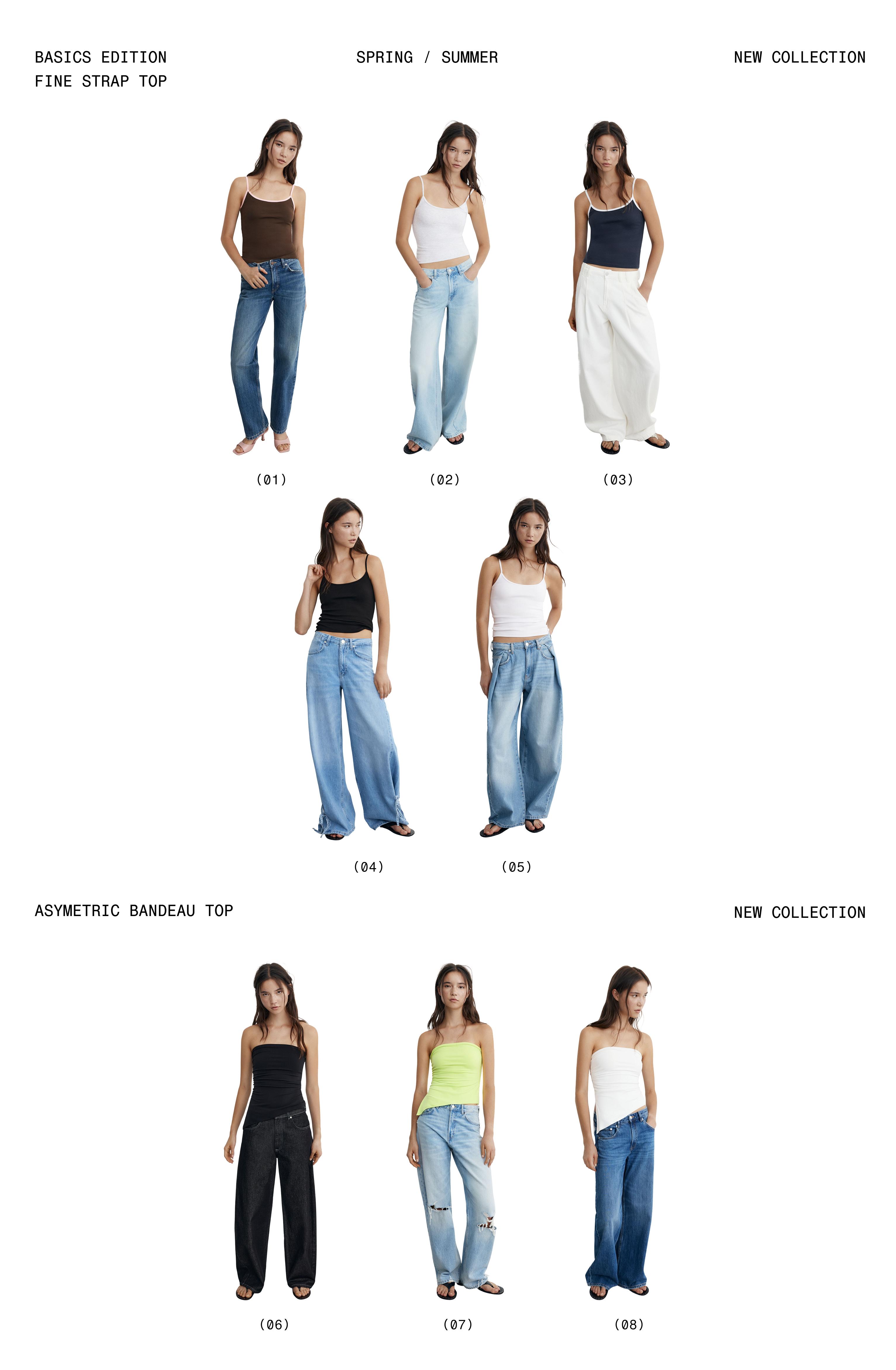 Asymmetric bandeau top — White