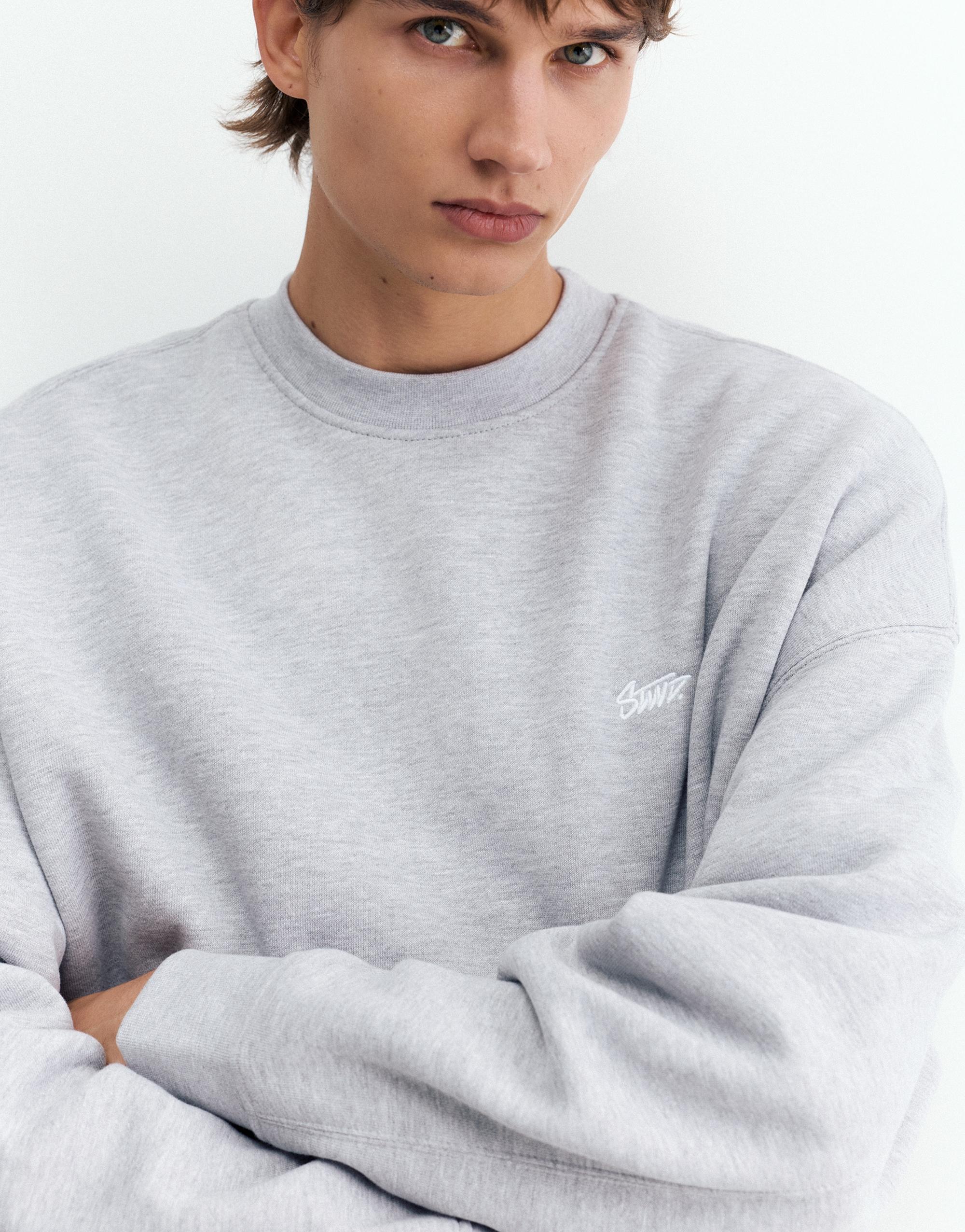 STWD boxy sweatshirt — Grey marl