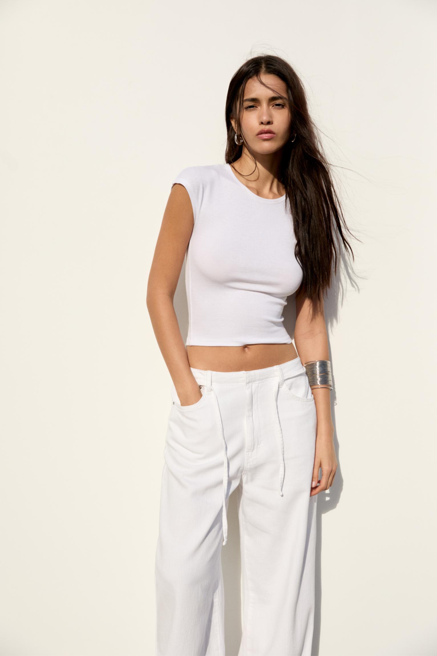 Fitted short sleeve T-shirt — White