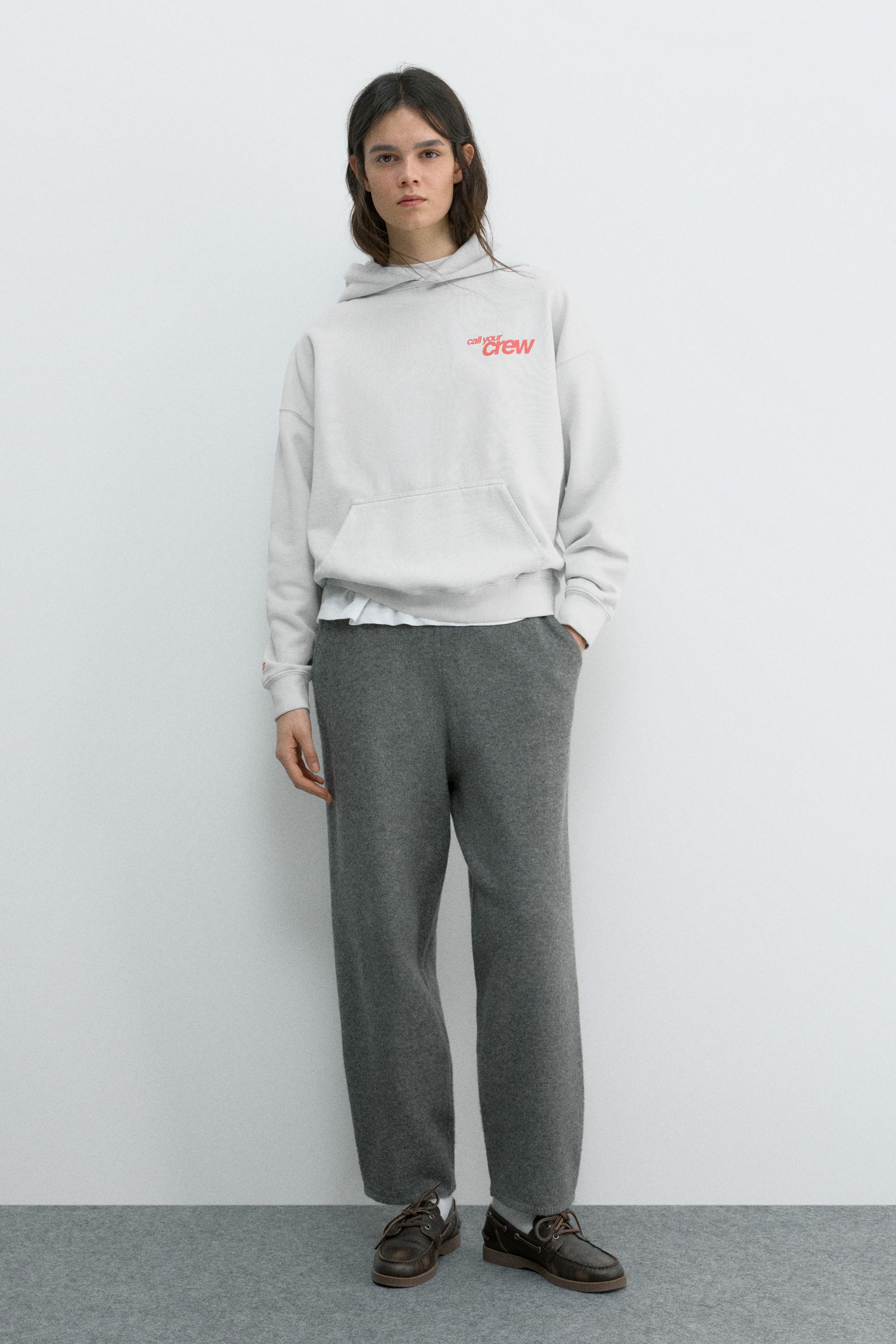 Crew Studios hoodie — Pale grey