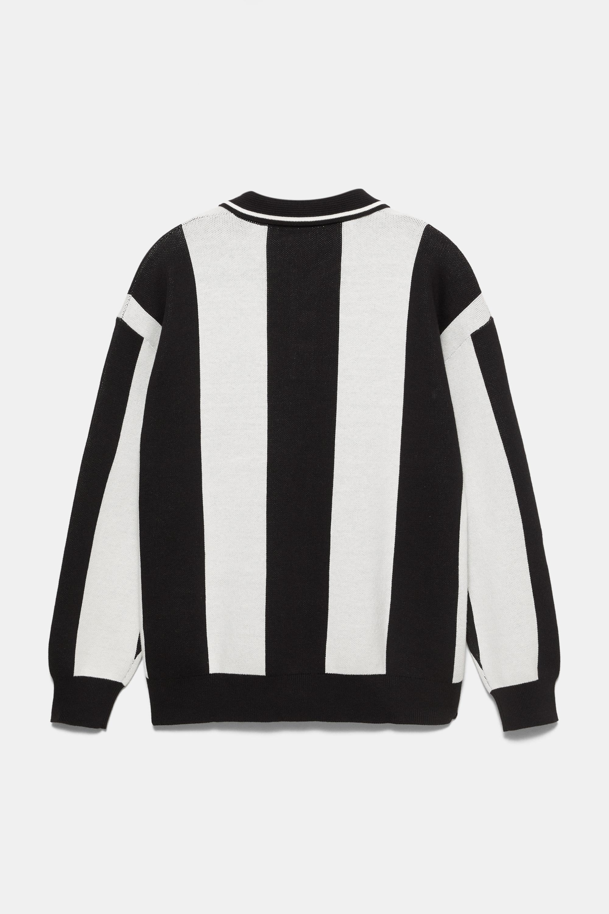 STWD knit polo shirt — White/Black