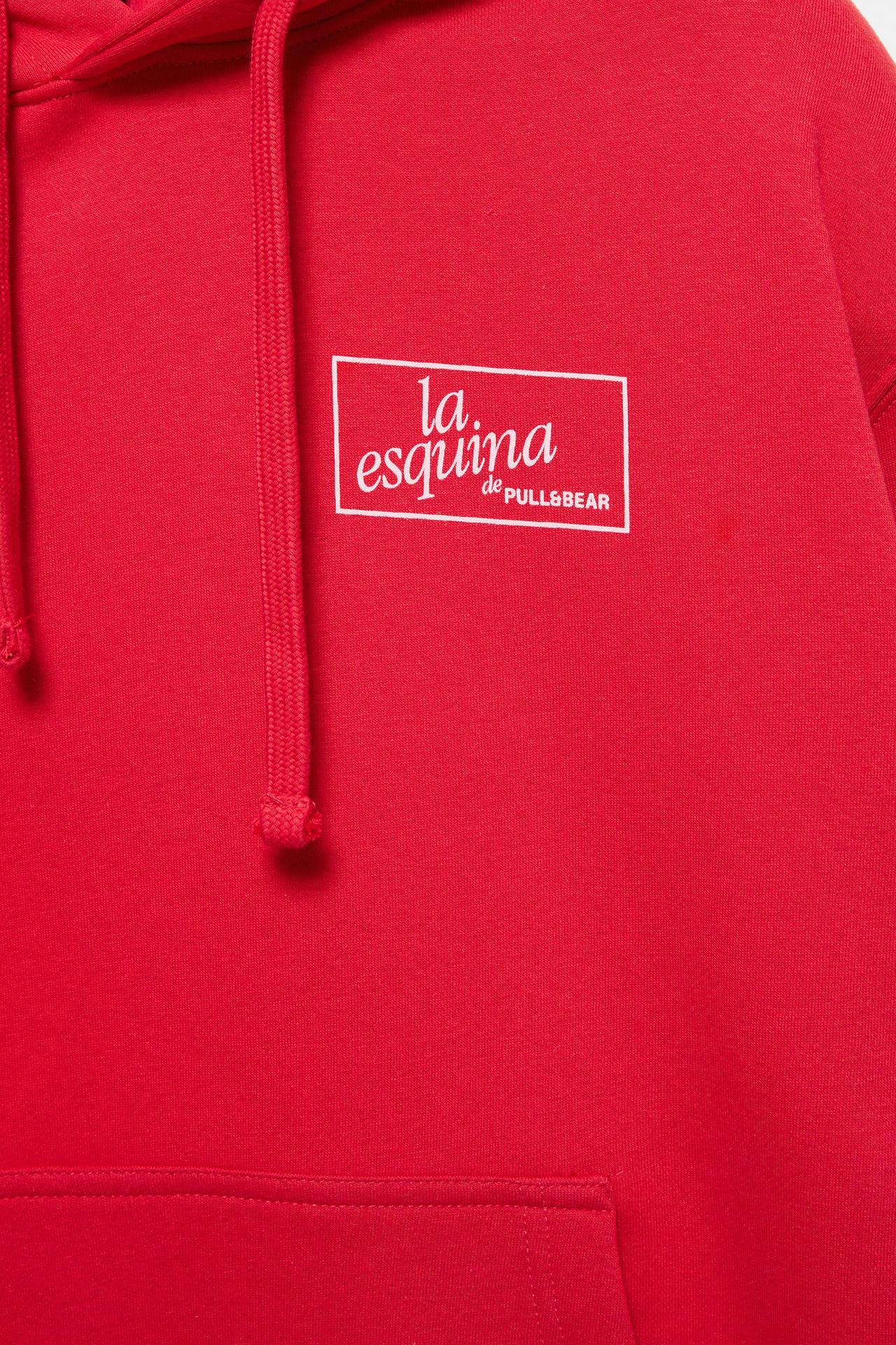 A Coruña graphic hoodie — Red