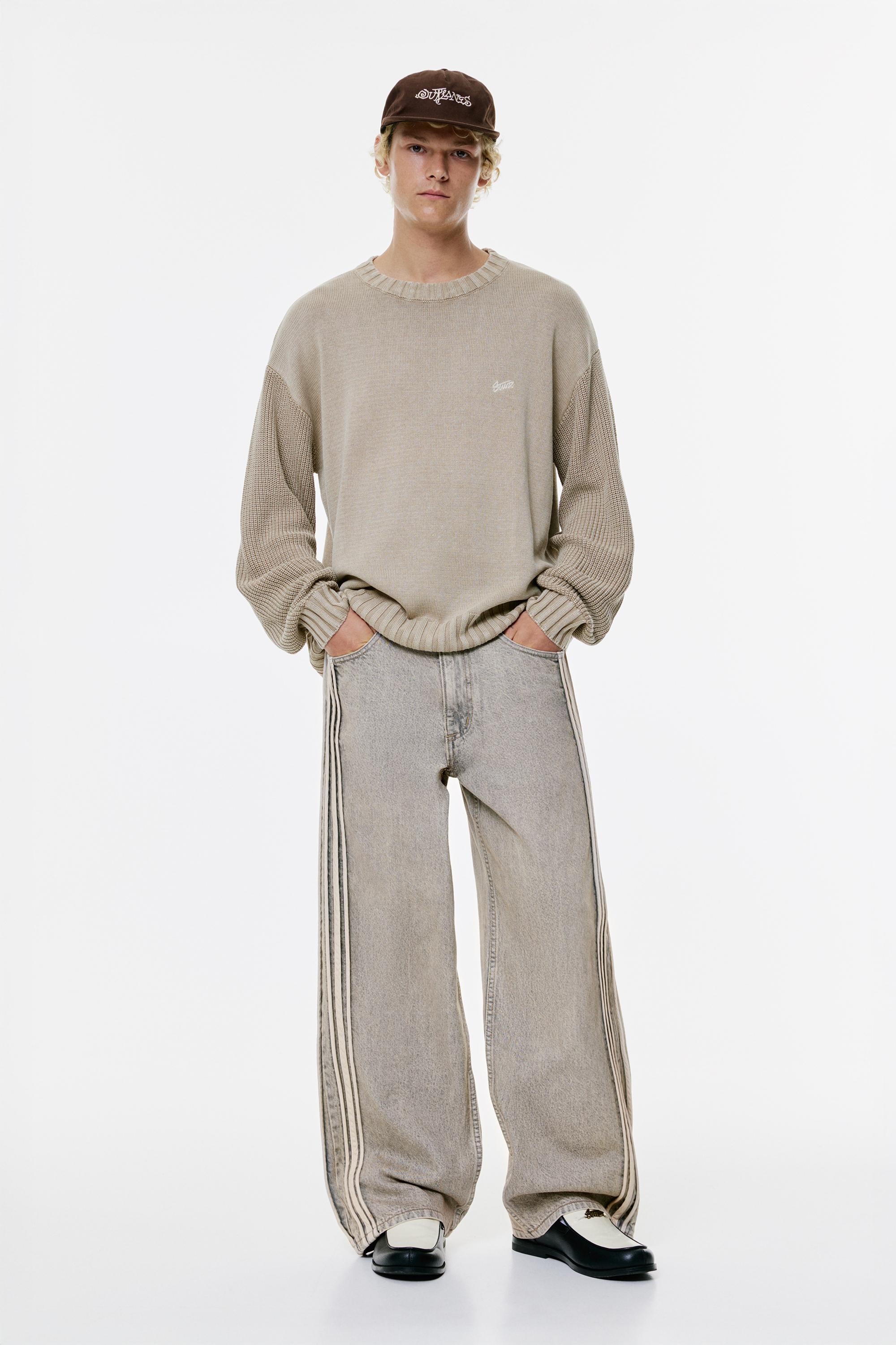 Baggy Jeans Mit Seitenstreifen