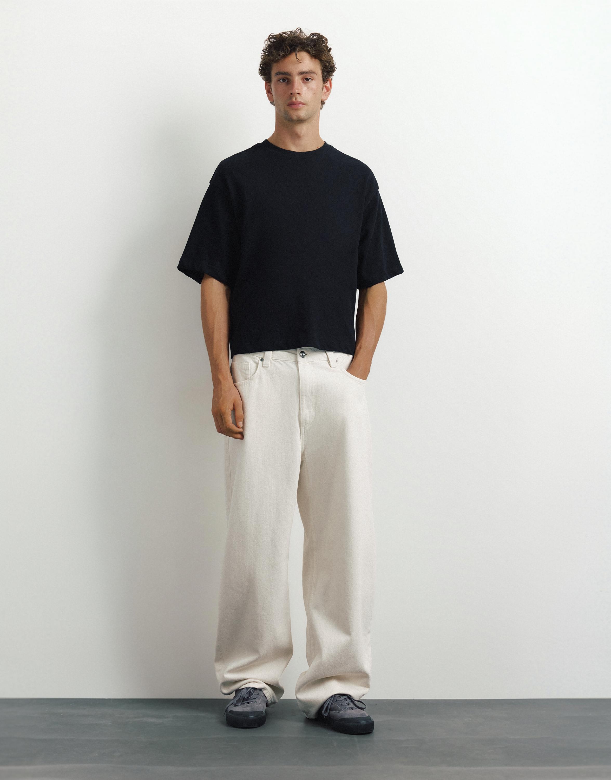 Baggy balloon jeans — White