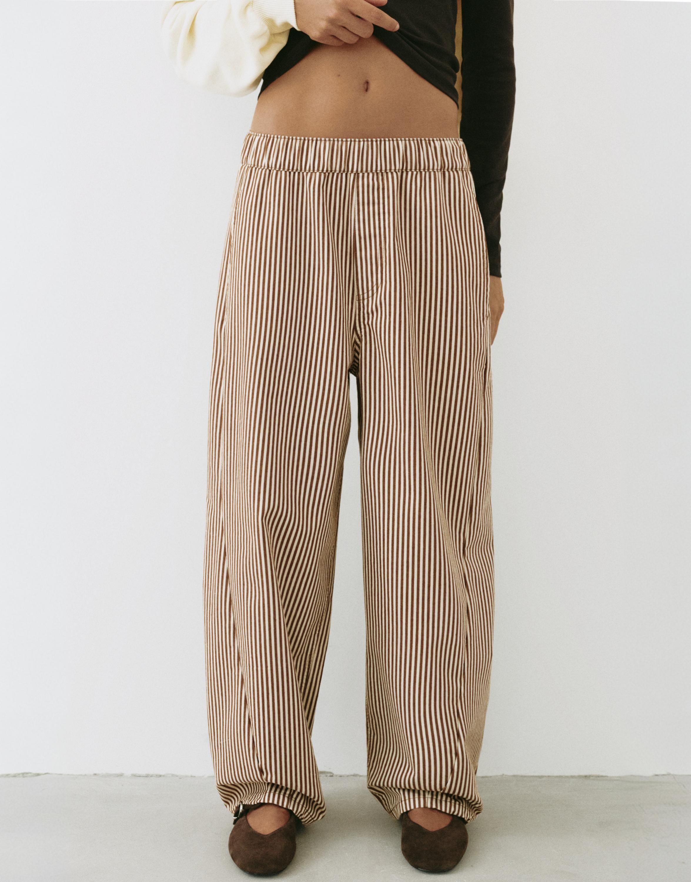 Barrel trousers — Beach sand
