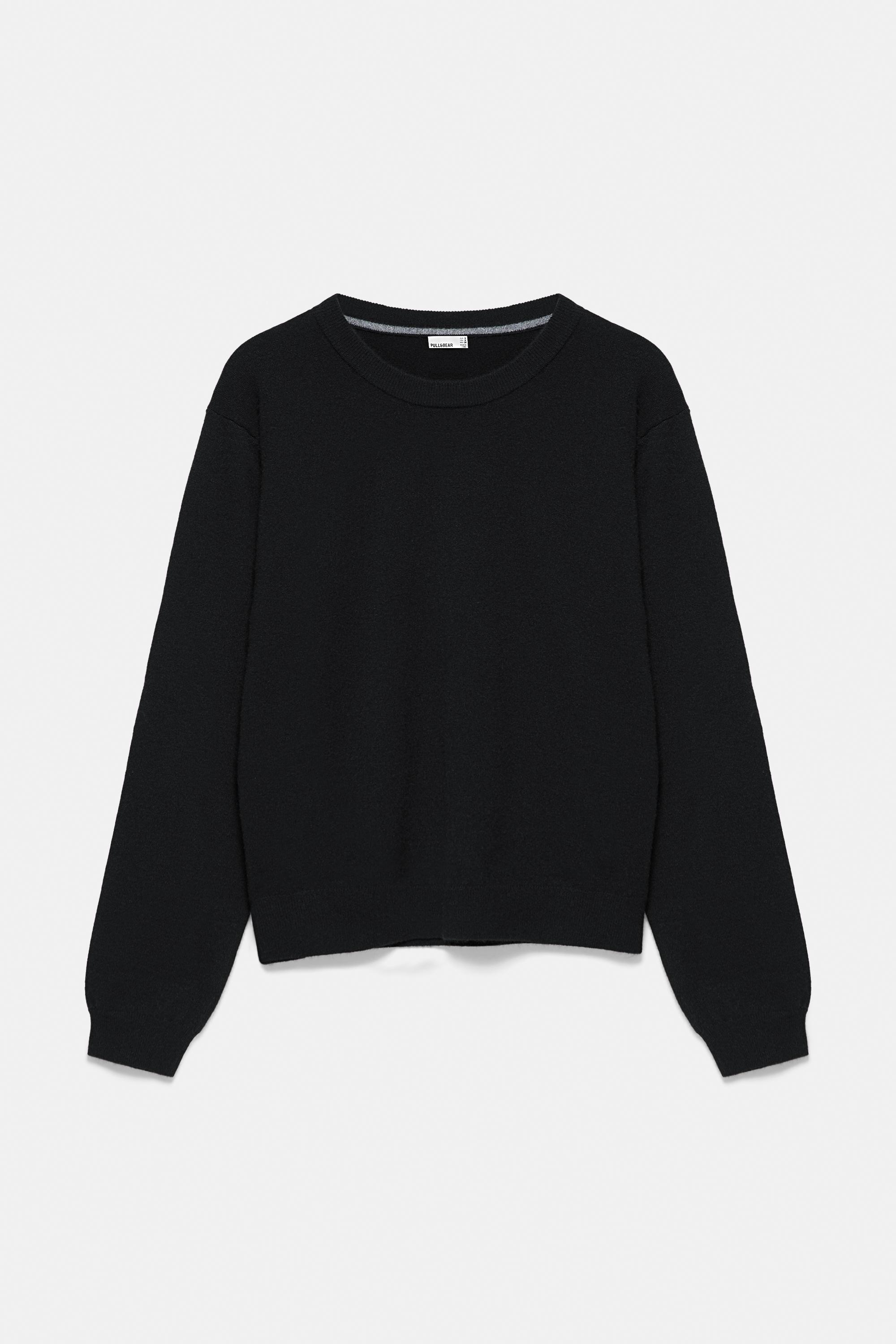 Soft knit jumper — Black