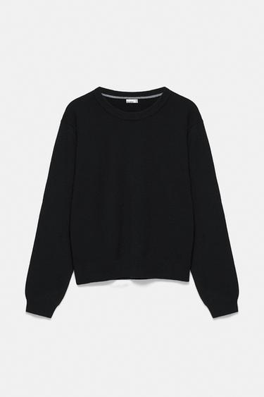 Basic soft knit jumper — Black 6