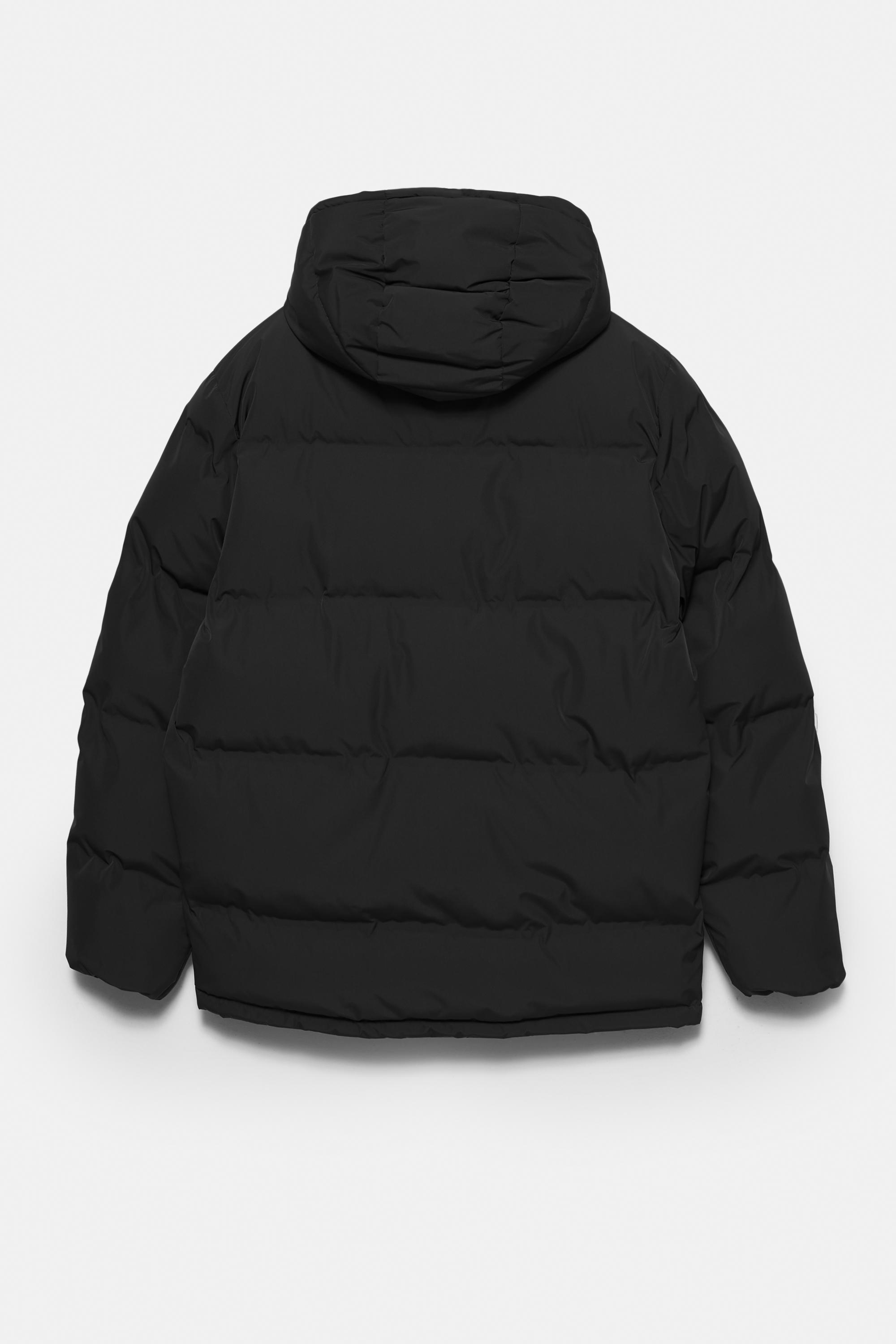 Kapüşonlu, ısıyla mühürlenmiş şişme ceket - Görsel 4