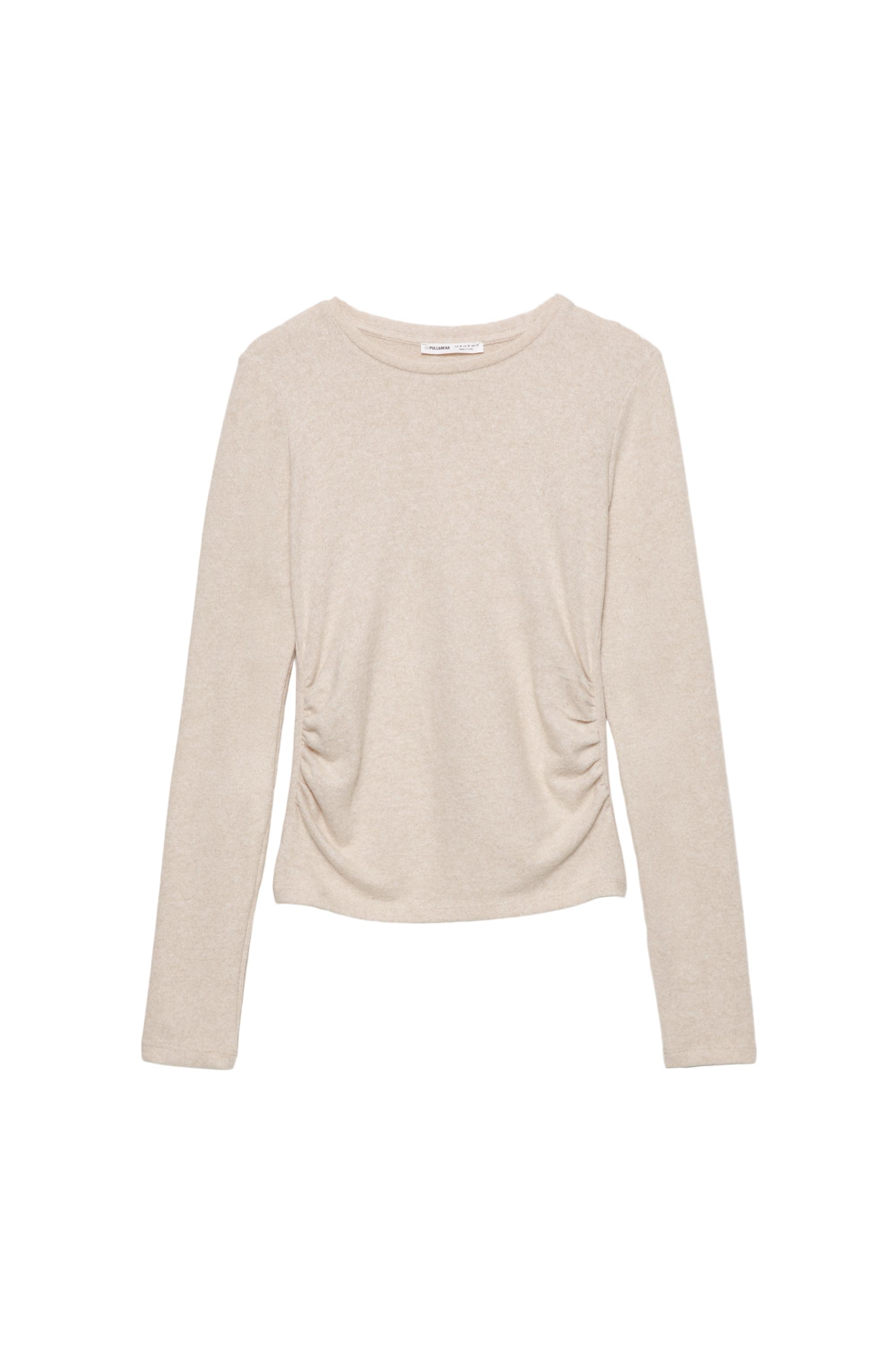 Büzgülü yumuşak dokulu tişört - Görsel 29