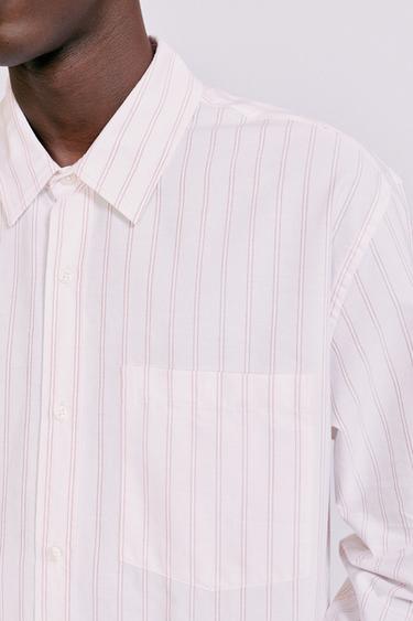 Striped long sleeve shirt — Rose pink 3