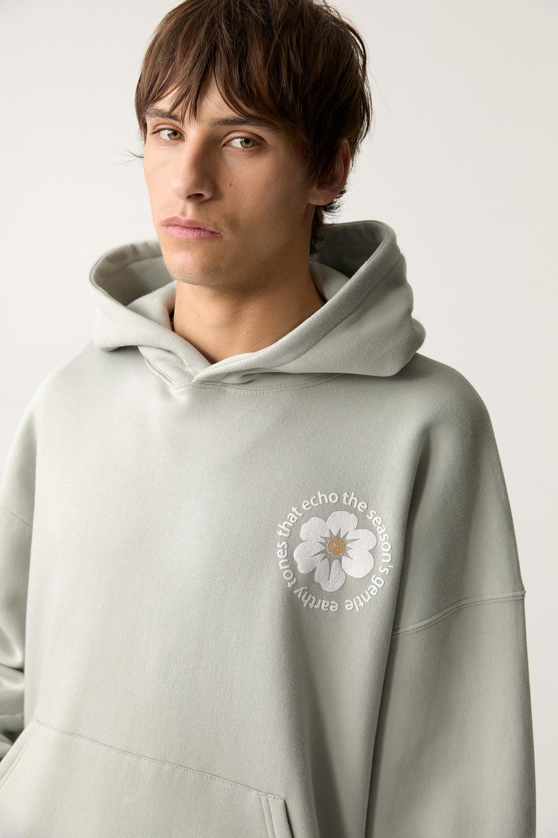 Zalando Hoodie Blumen Black And White Rose Hoodie Store