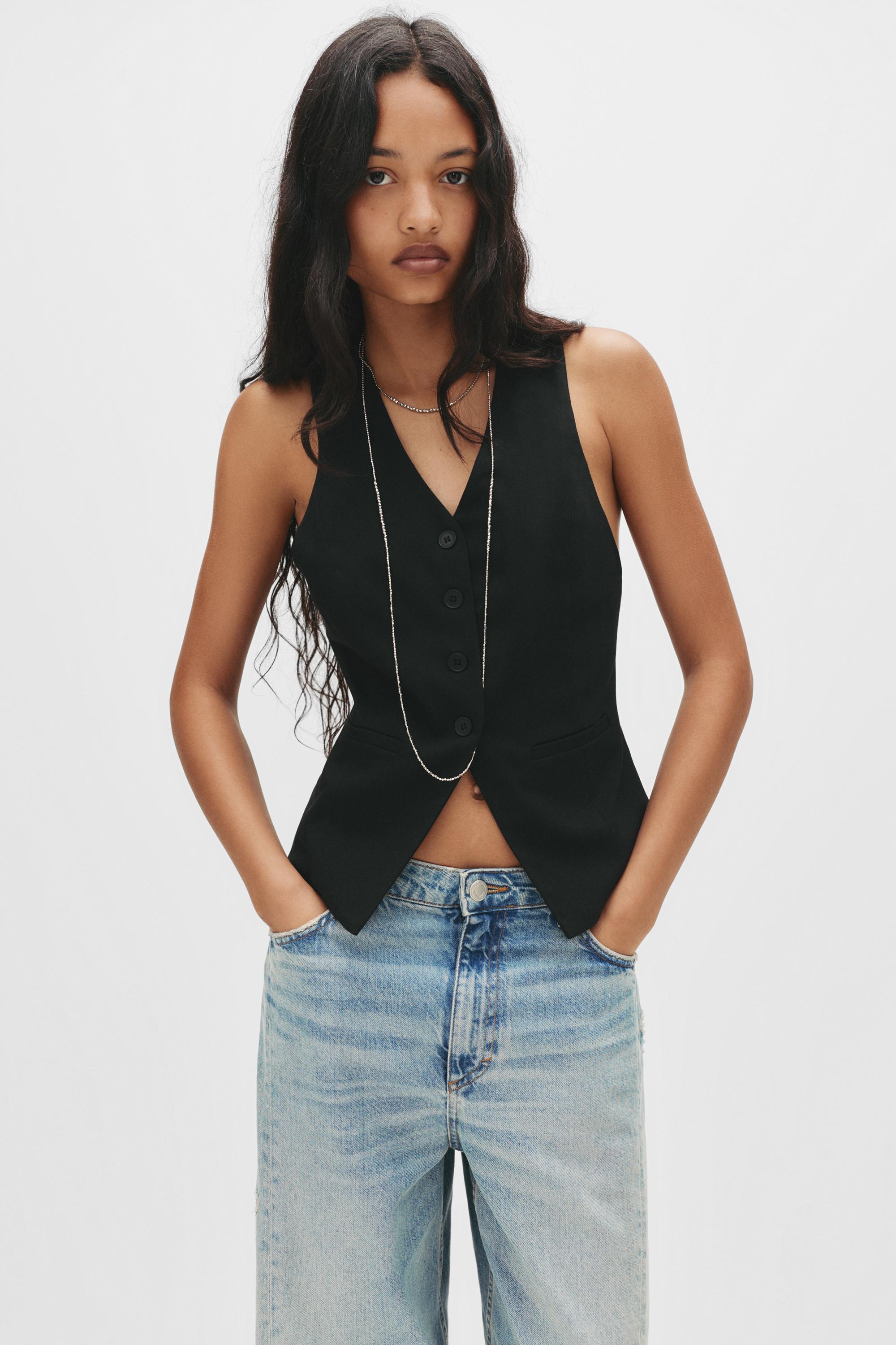 Tailored Weste Mit Freiem Rücken