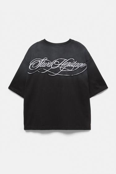 STWD ombré T-shirt — Black 8
