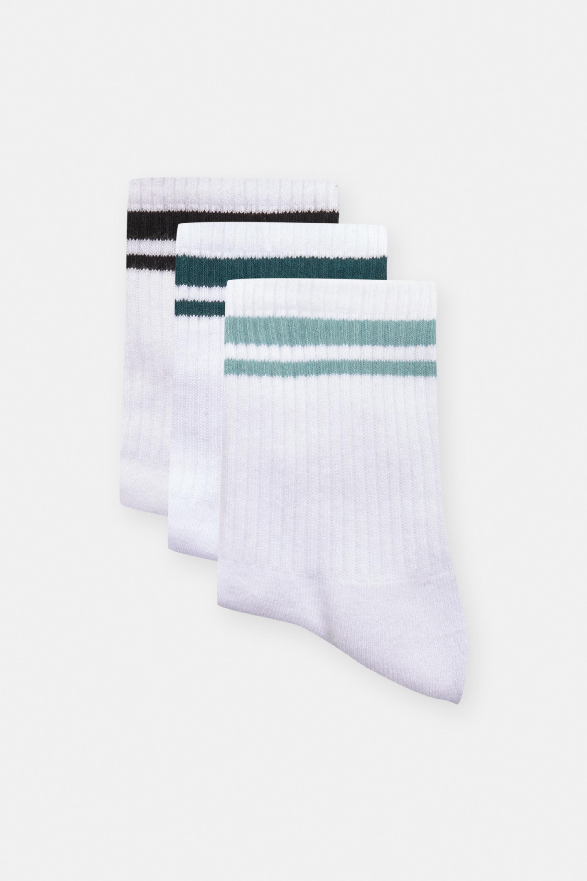 3 çift çizgili çorap paketi - Görsel 2