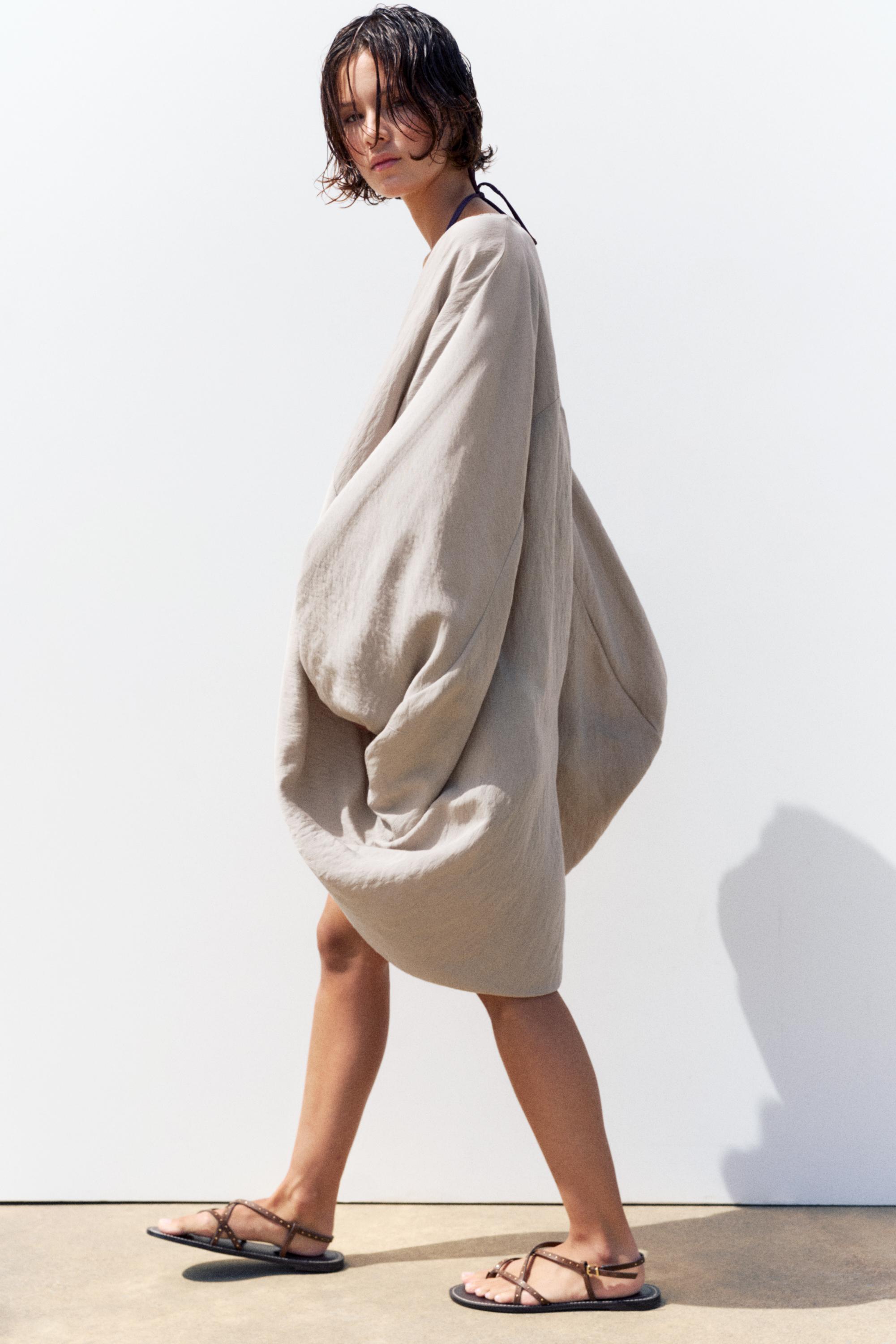 Kimono tunic — Pearl grey