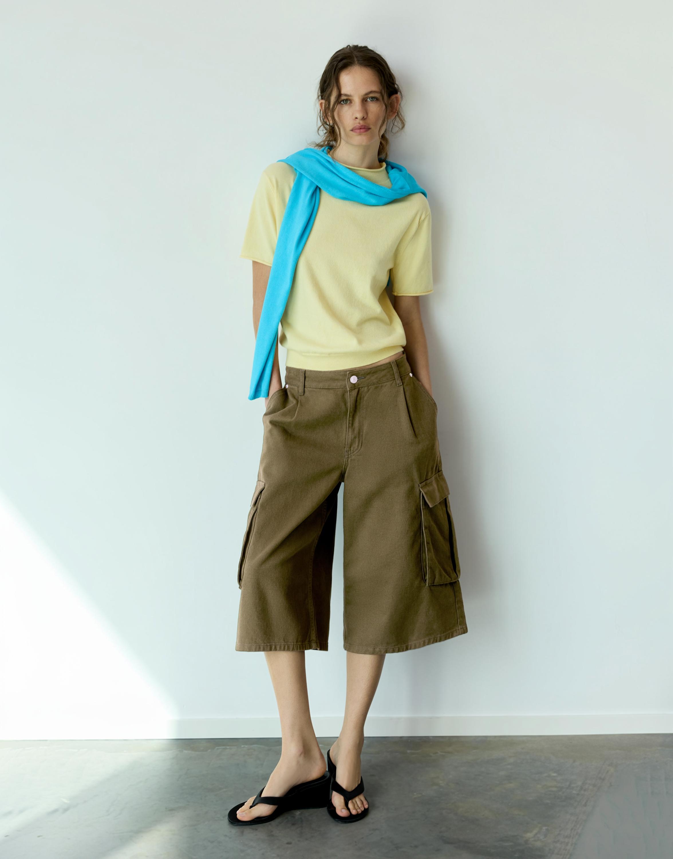 Longline cargo Bermuda shorts — Khaki