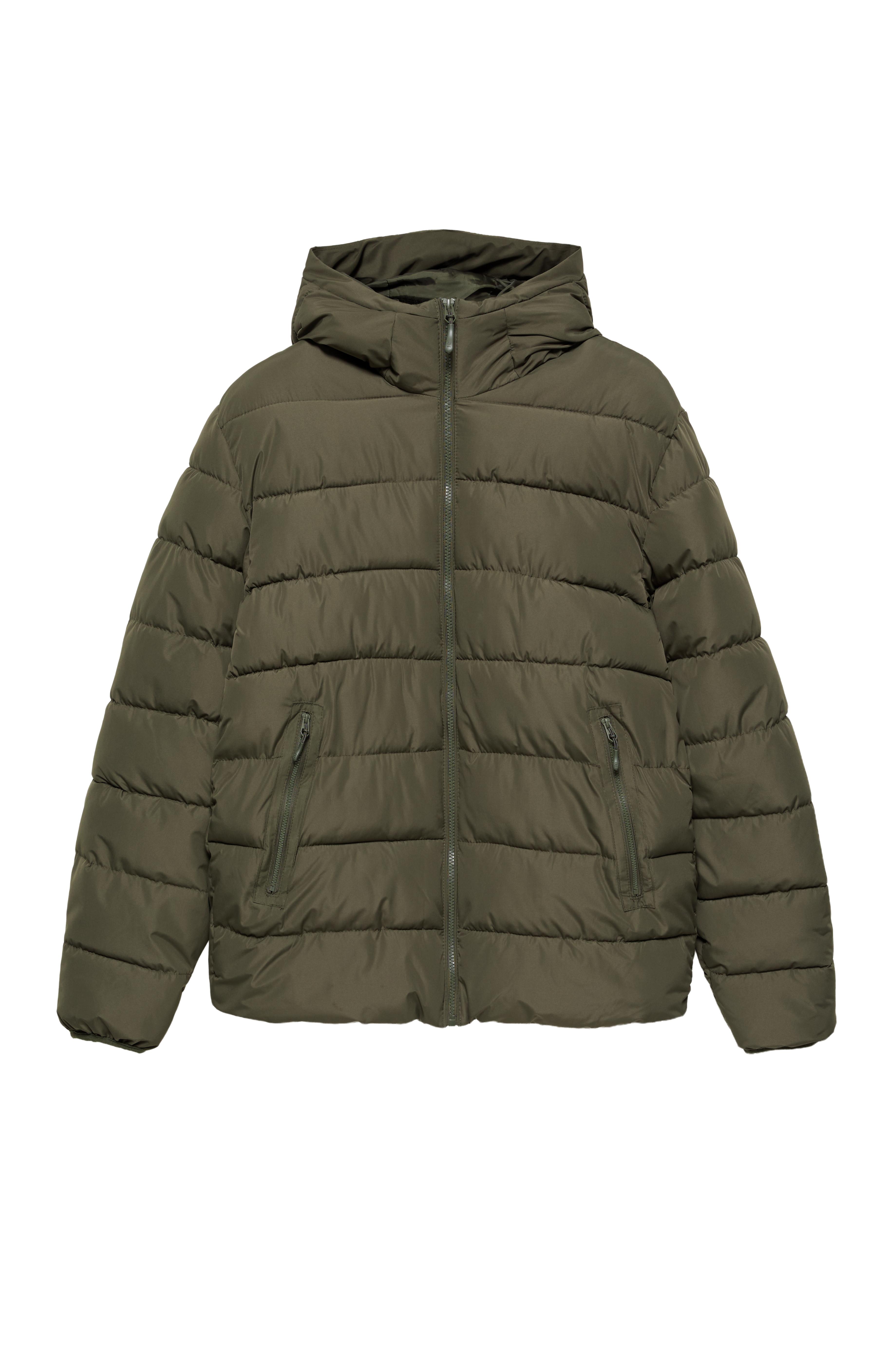 Pull&Bear Kapüşonlu şişme mont görsel 2