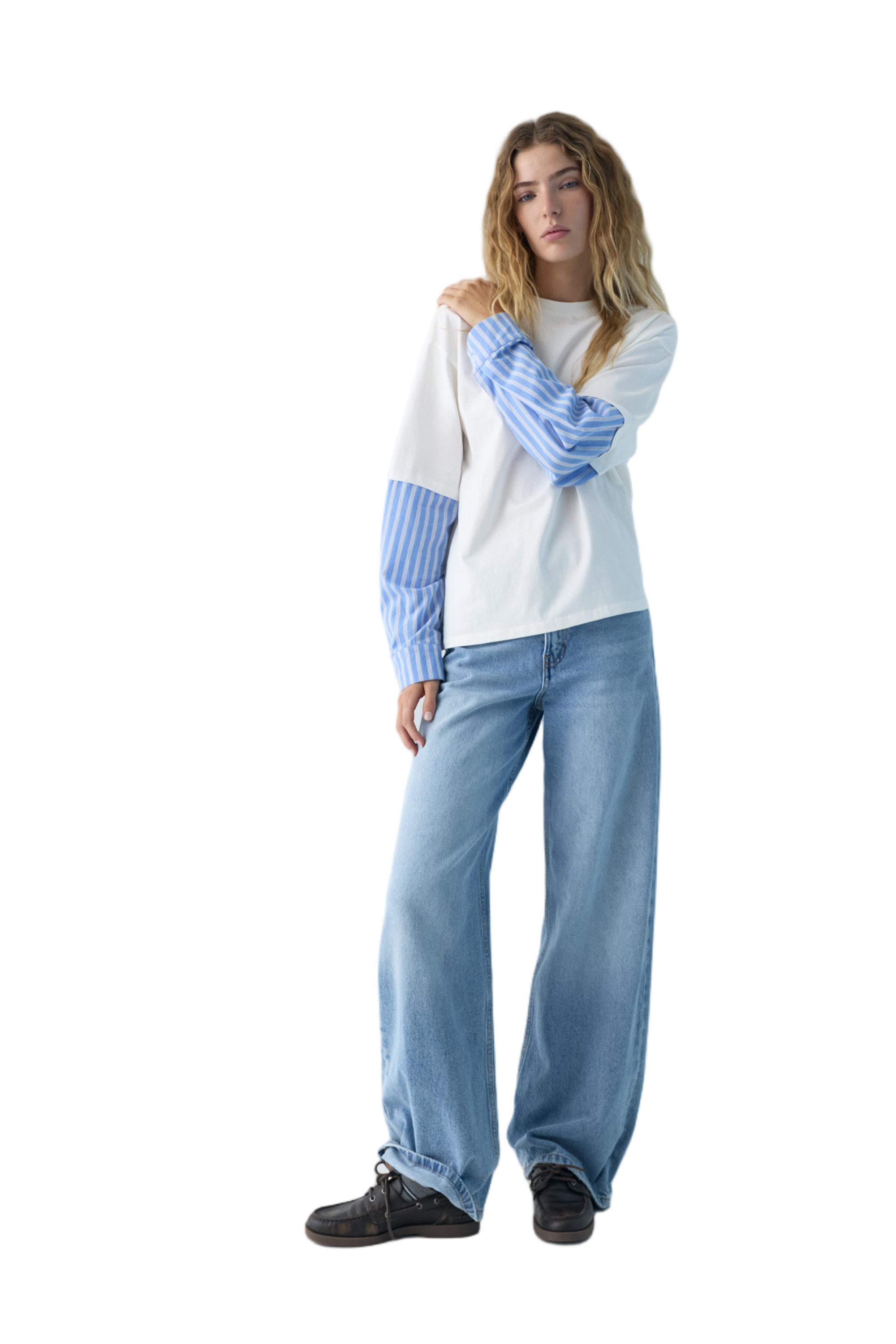 Double sleeve shirt T-shirt — Sand