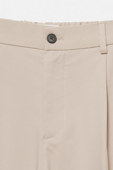 Wide-leg tailored trousers — Ecru 8