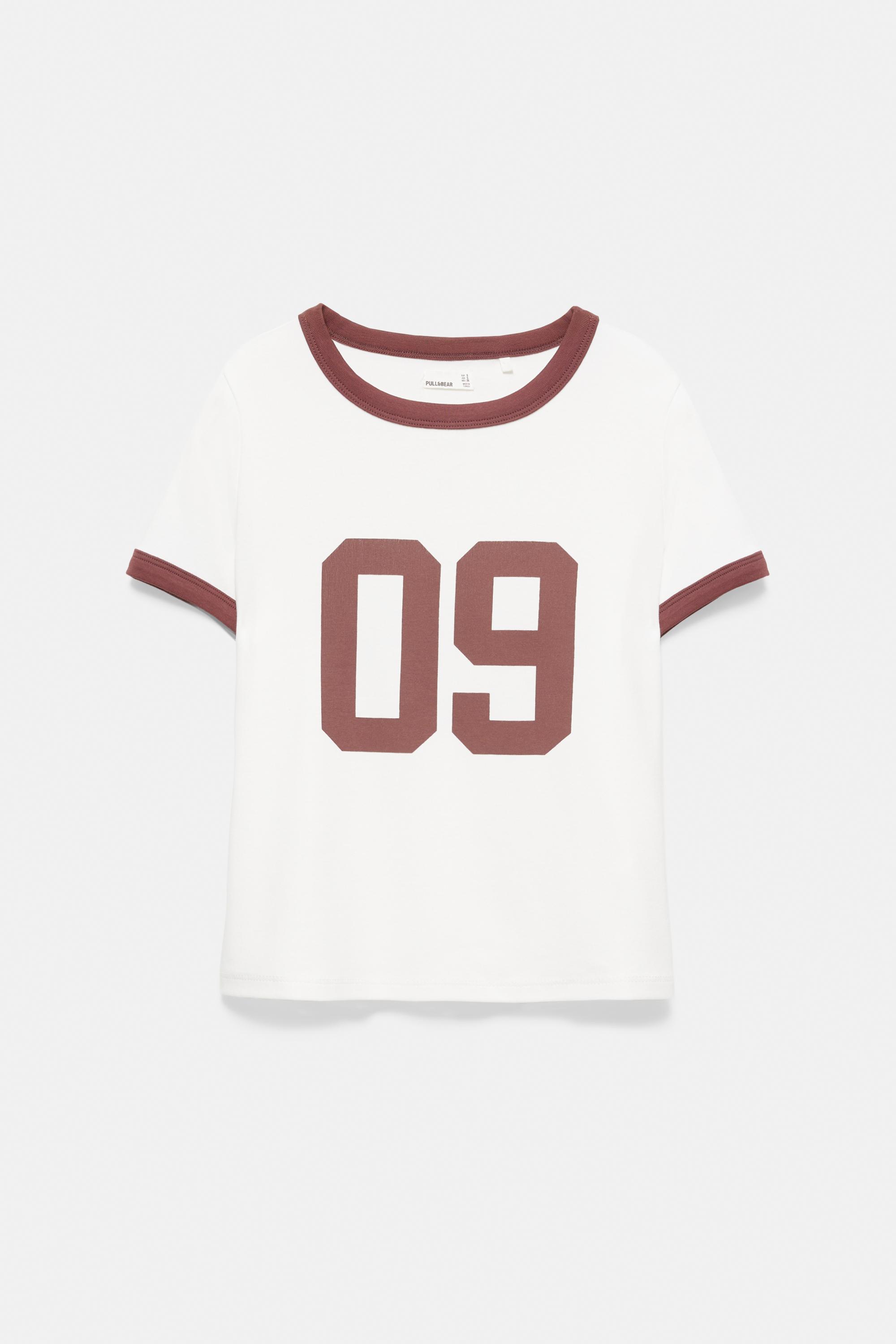 Regular fit number graphic T-shirt — Ice