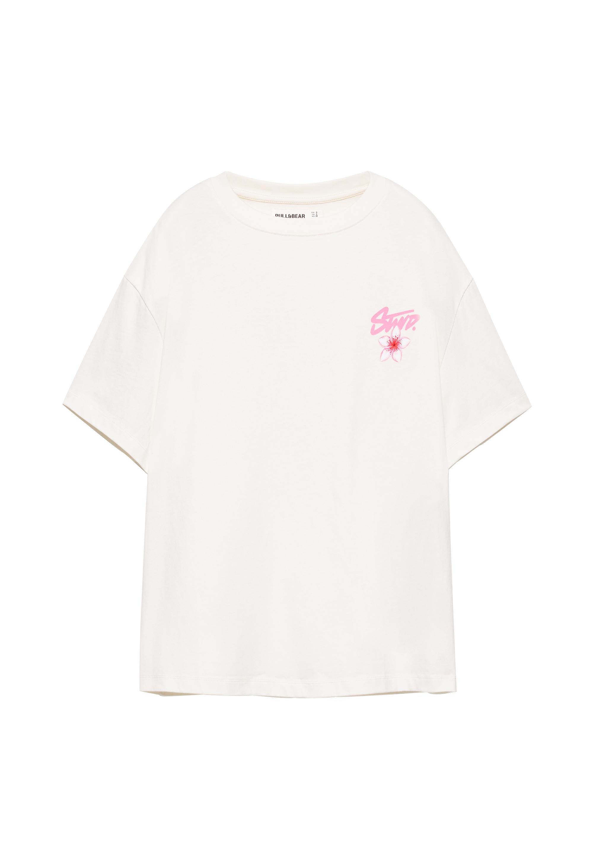 STWD flower T-shirt — Ice