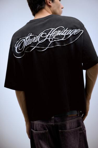 STWD ombré T-shirt — Black 6