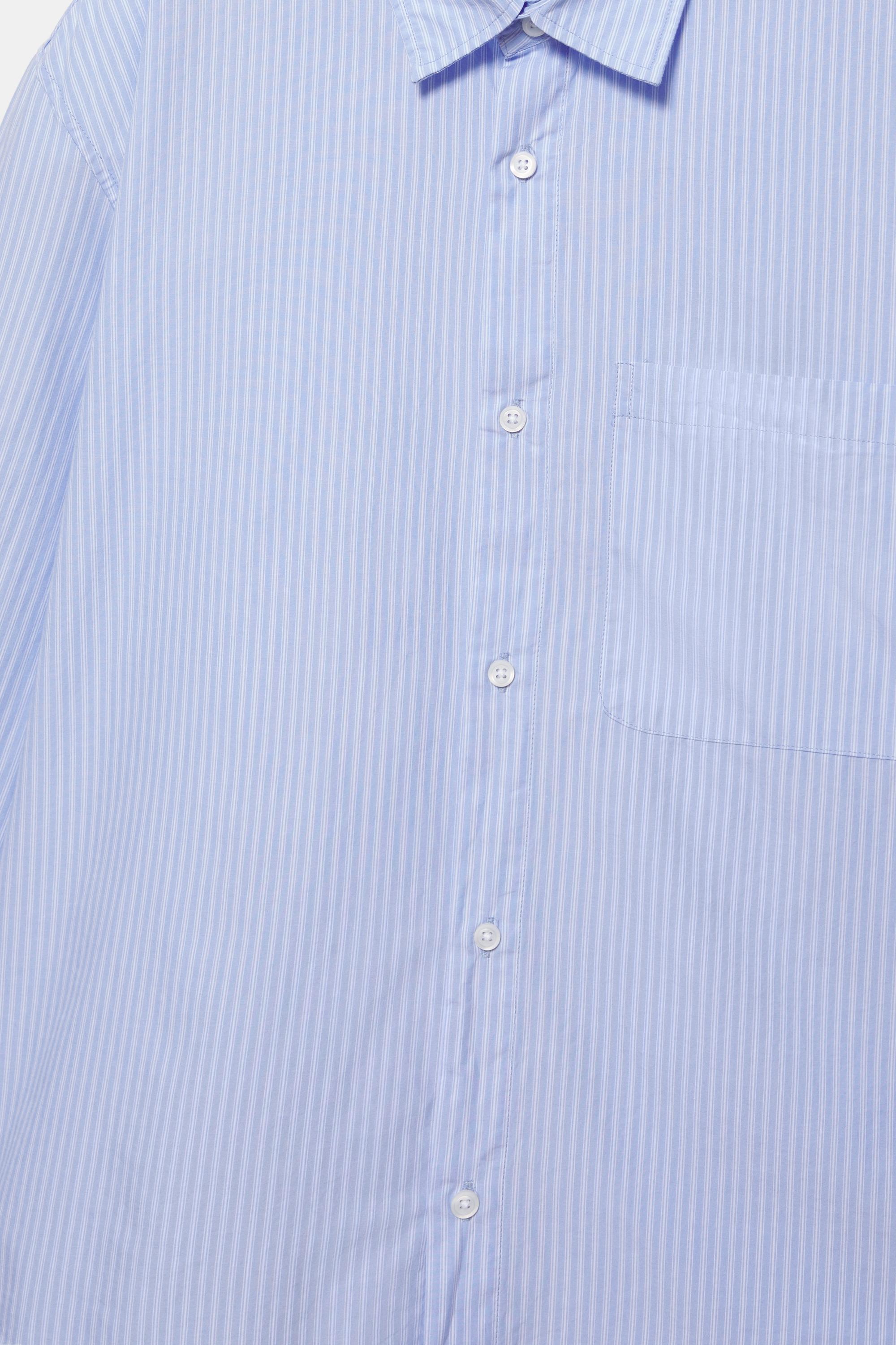 Striped long sleeve shirt — Blue