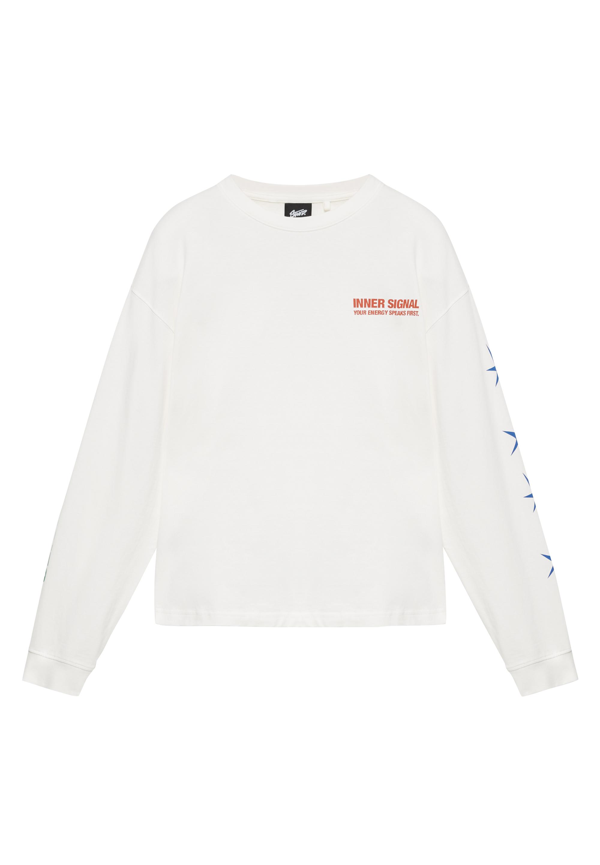 STWD long sleeve T-shirt — White (alternate view)