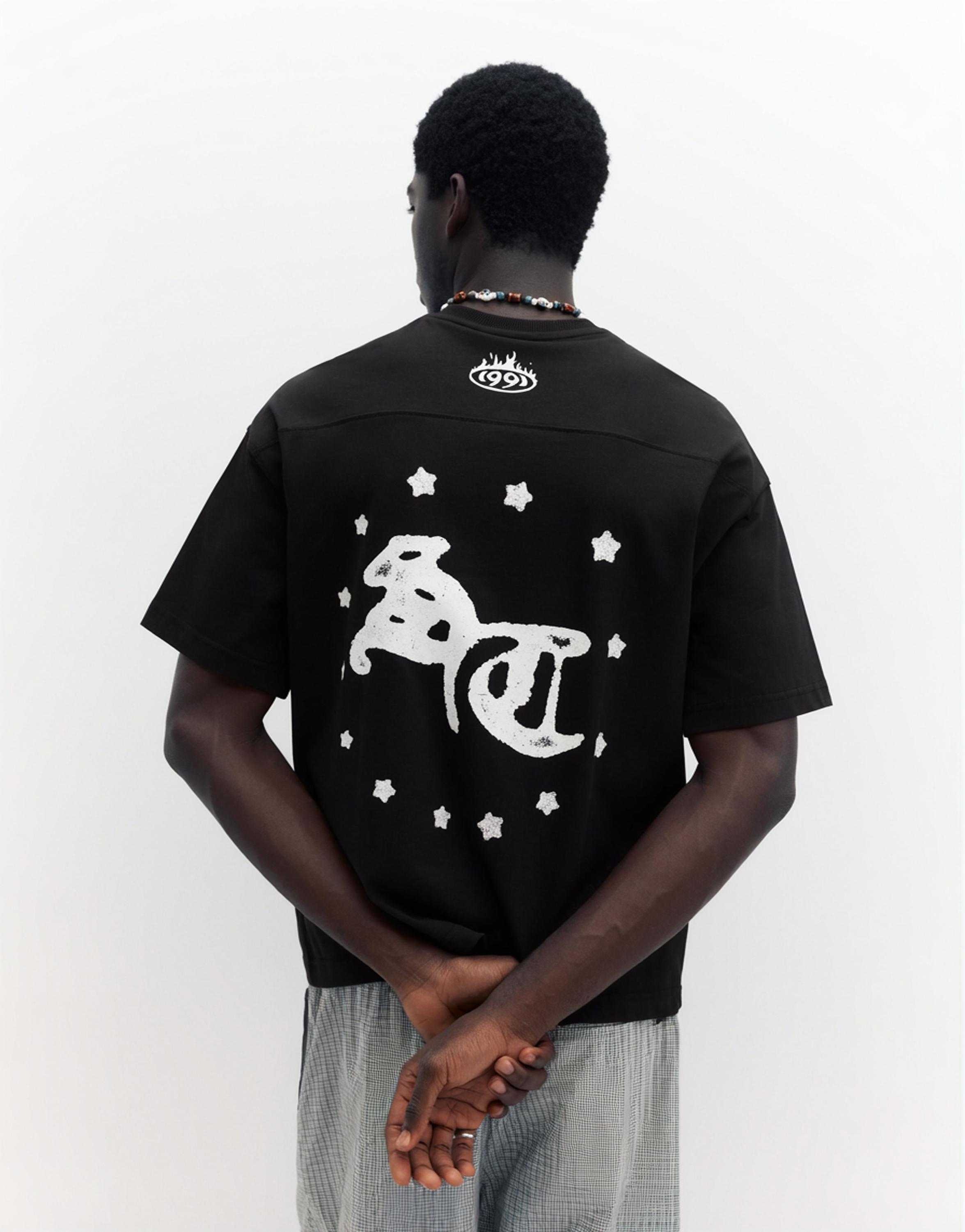 STWD V-neck T-shirt — Black