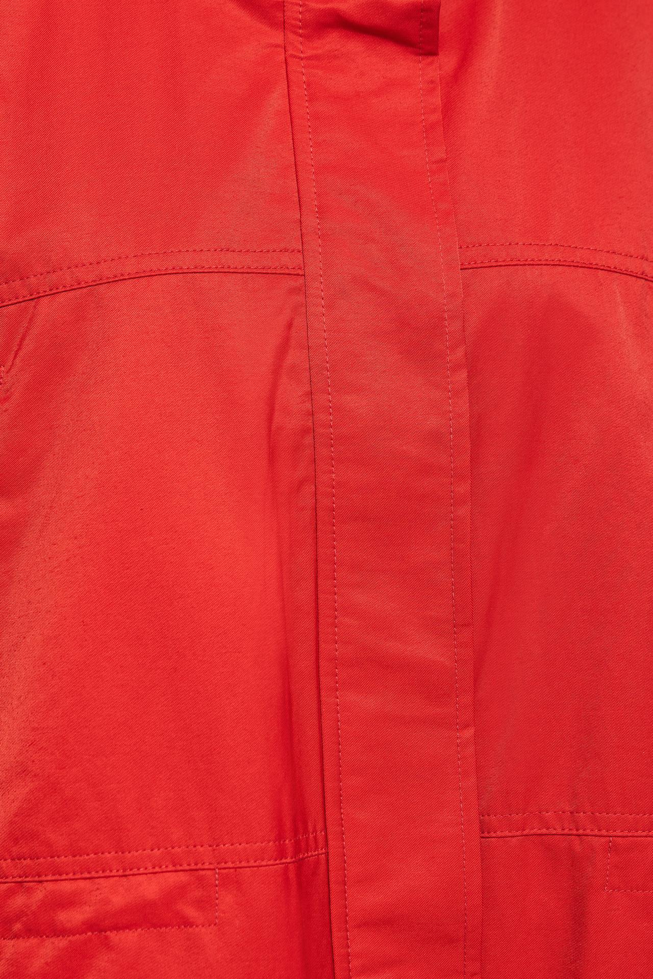 Gathered waist jacket — Red
